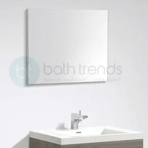 frameless mirror