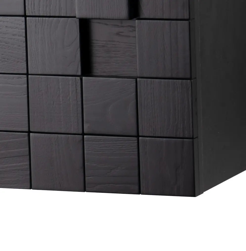 Darko 47.5 Double Dark Oak Cabinet, Solid Surface ORUS Sink, Wall Mounted Modern Vanity Set