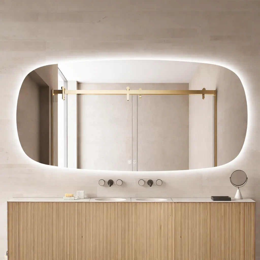 Aquamoon 5399 LED Bathroom Mirror 72" x 36" Wall Mounted With Bottom Front Touch On/Off Switch 6000K High Lumen (Copy) (Copy) (Copy)