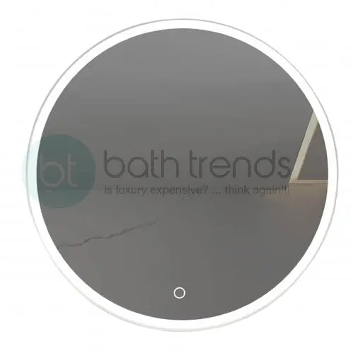 Aquamoon LED Mirror 2399 With Bottom Front Touch On/Off , Round Frosted Design With Front And Back Ilumination 31" Diameter