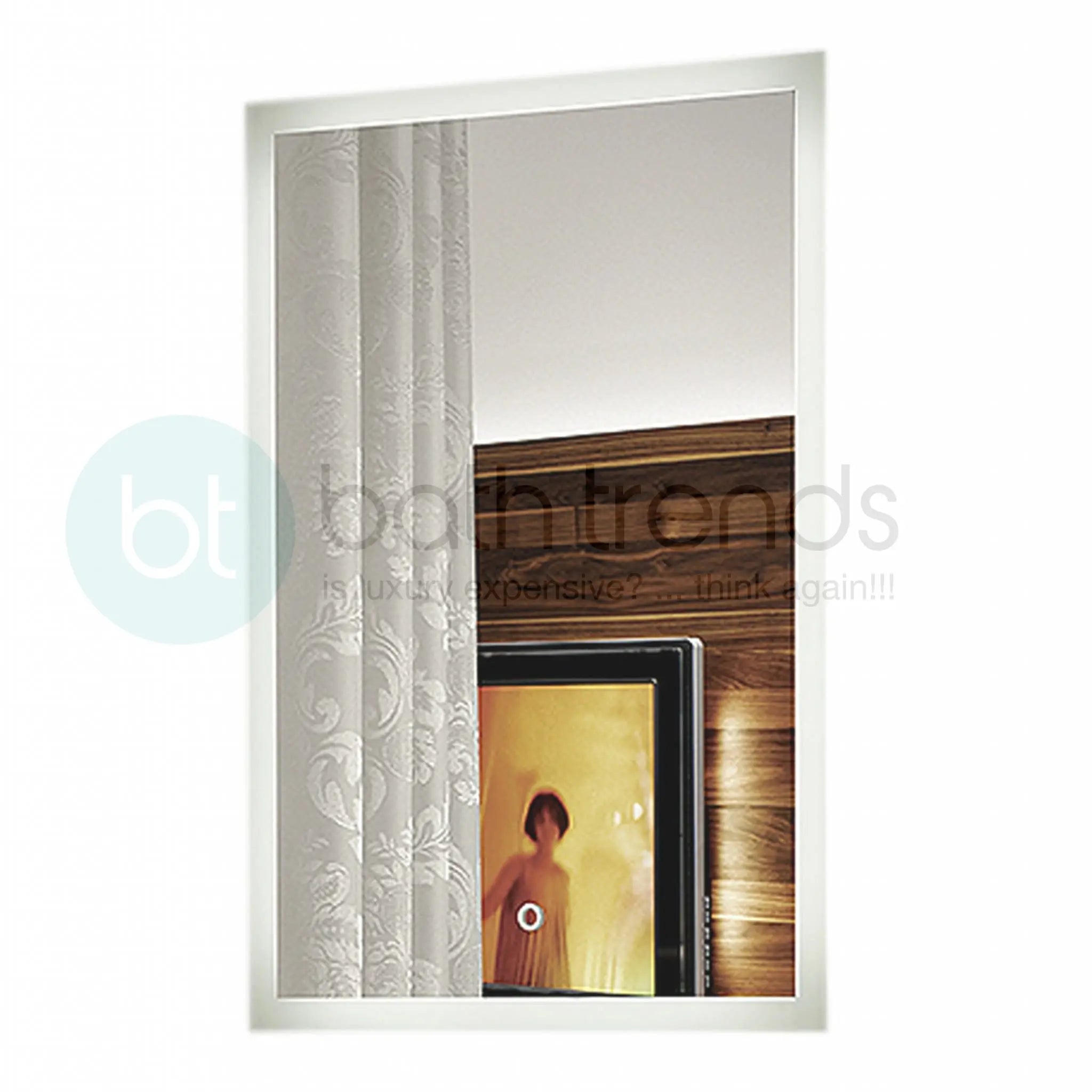 Aquamoon 2399 LED Bathroom Mirror 31" x 48" Wall Mounted With Bottom Front Touch On/Off 6000K High Lumen