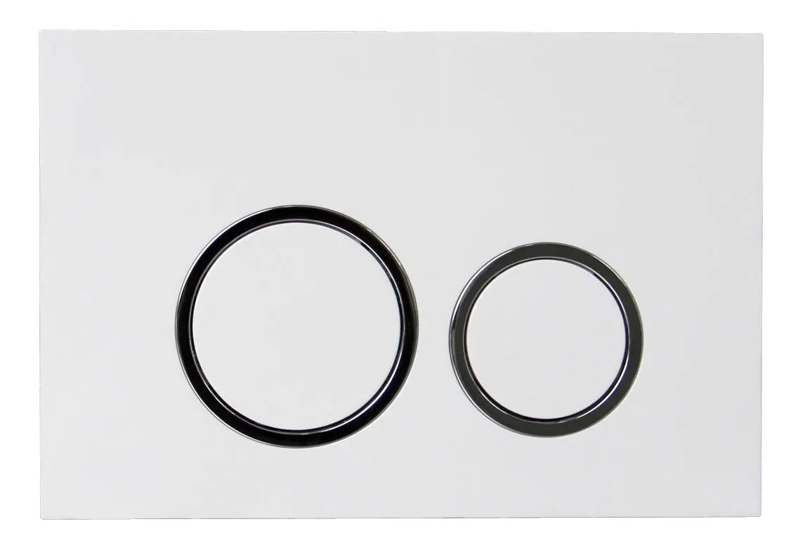 Aquamoon 707 Round Wall-Hung Dual Flush Elongated One Piece Toilet with Soft Closing Seat, Water Sense, High-Efficiency, Color White