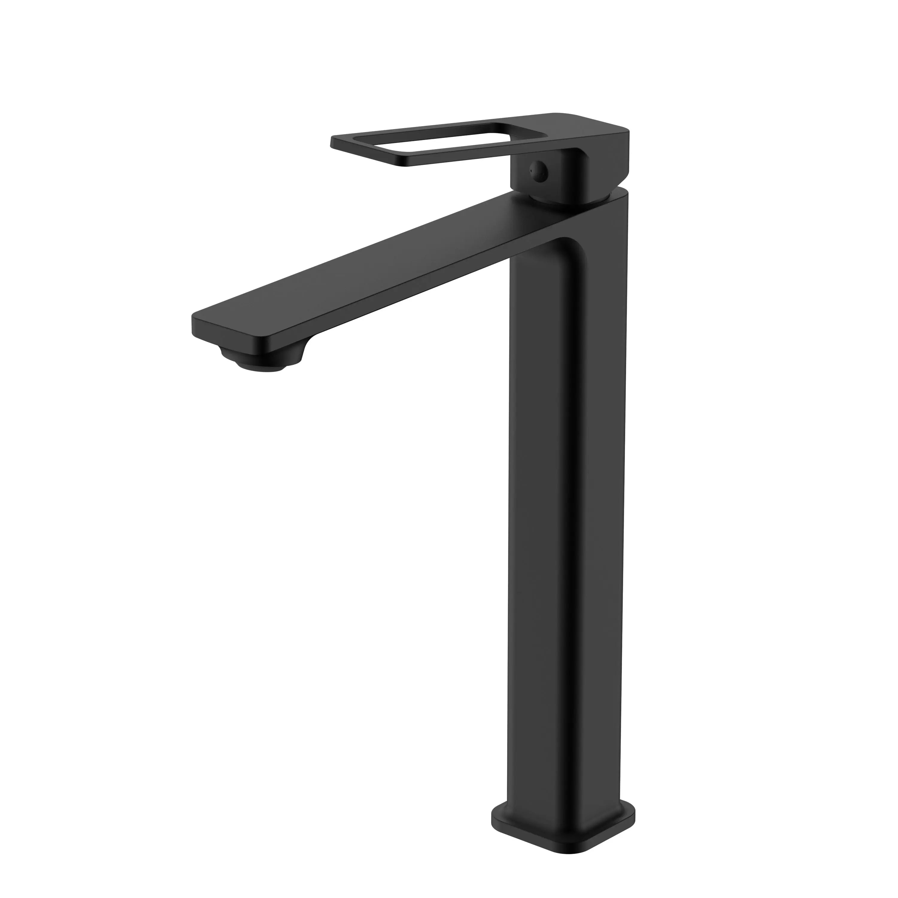 Aquamoon Denali Collection Single Lever Bathroom Vessel Faucet Matte Black Finish