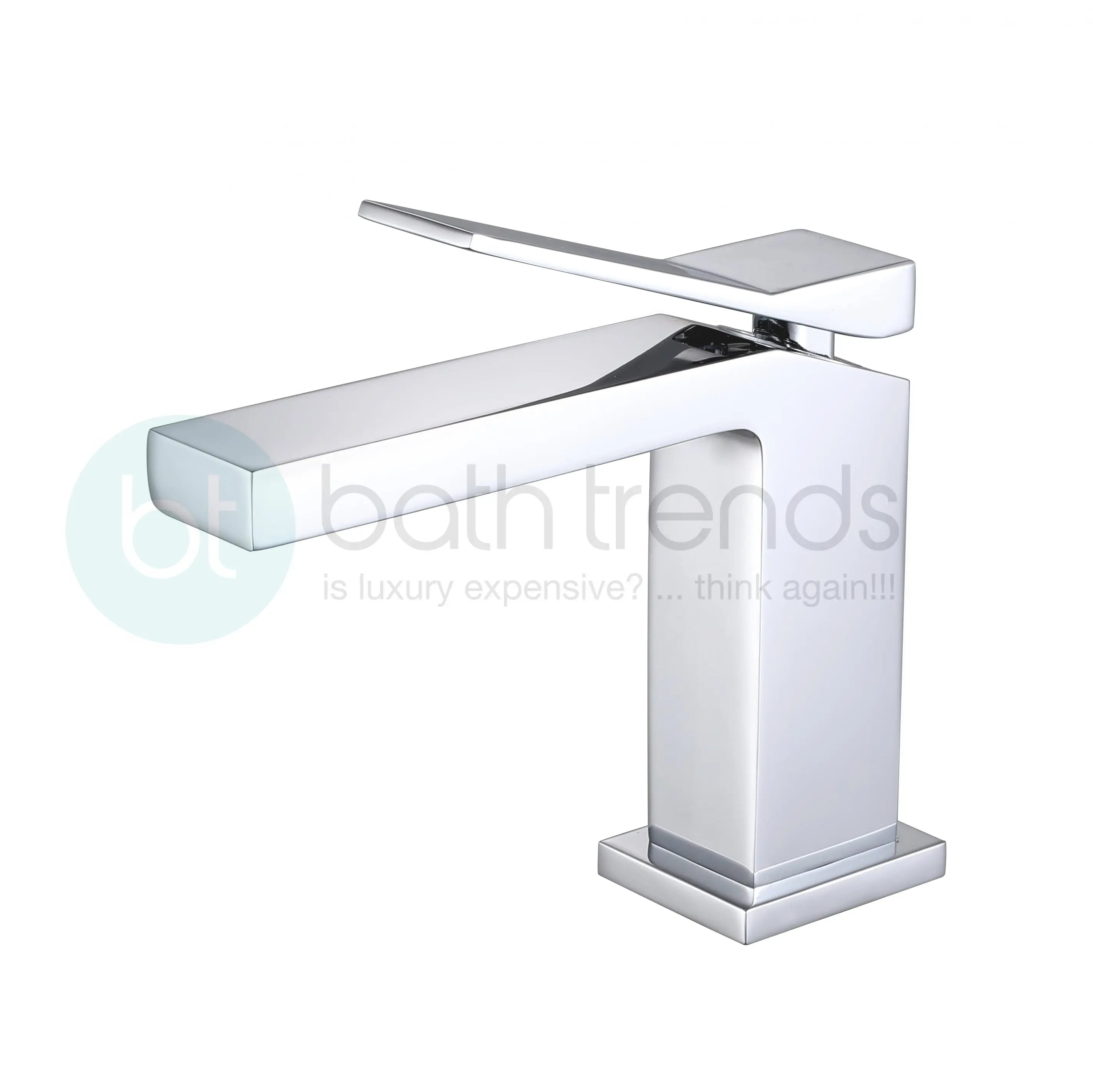 Aquamoon Times Collection Single Lever Bathroom Vanity Faucet Chrome Finish
