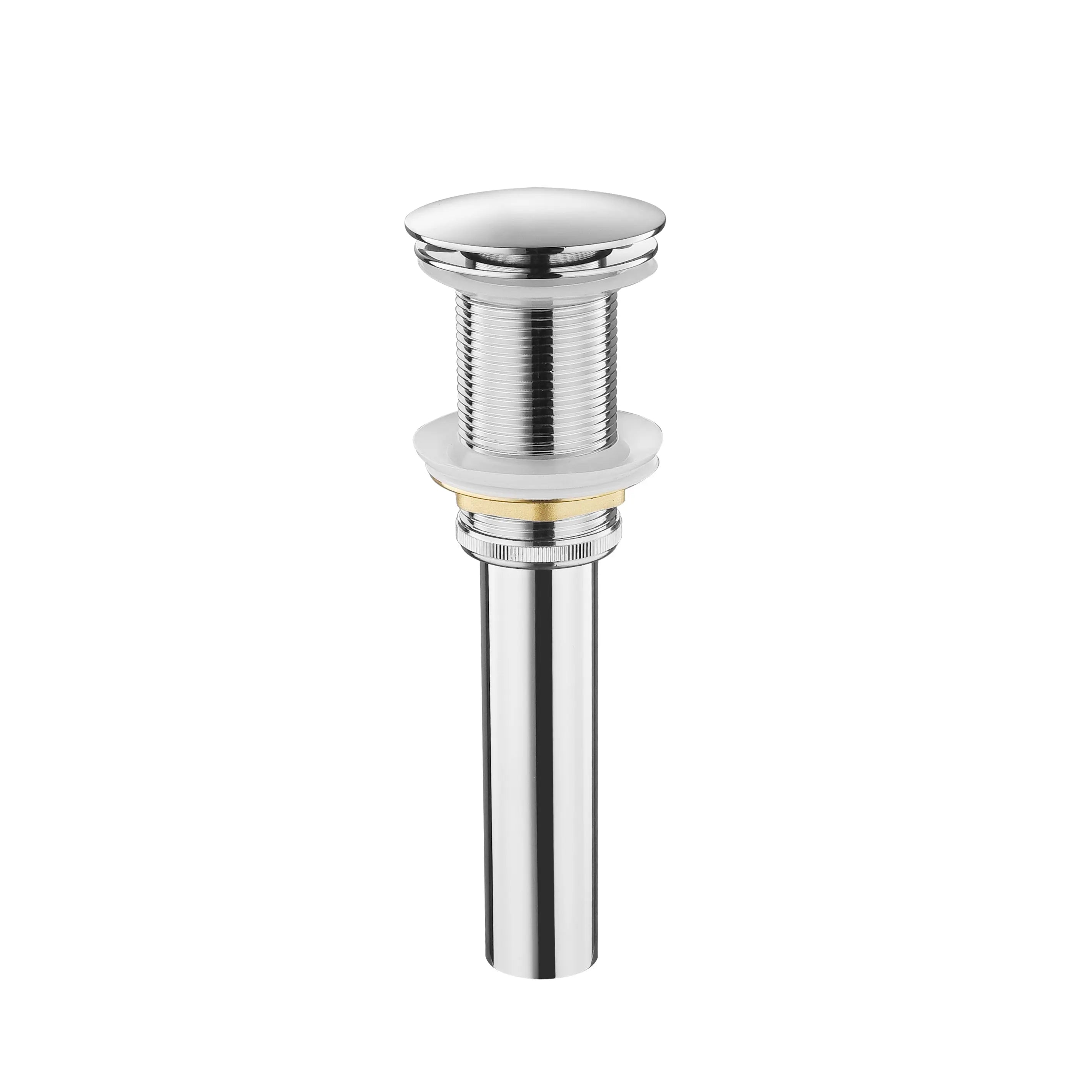 Aquamoon Bathroom Faucet Vessel Vanity Sink Round Pop Up Drain Stopper without Overflow, Chrome Finish PP0101