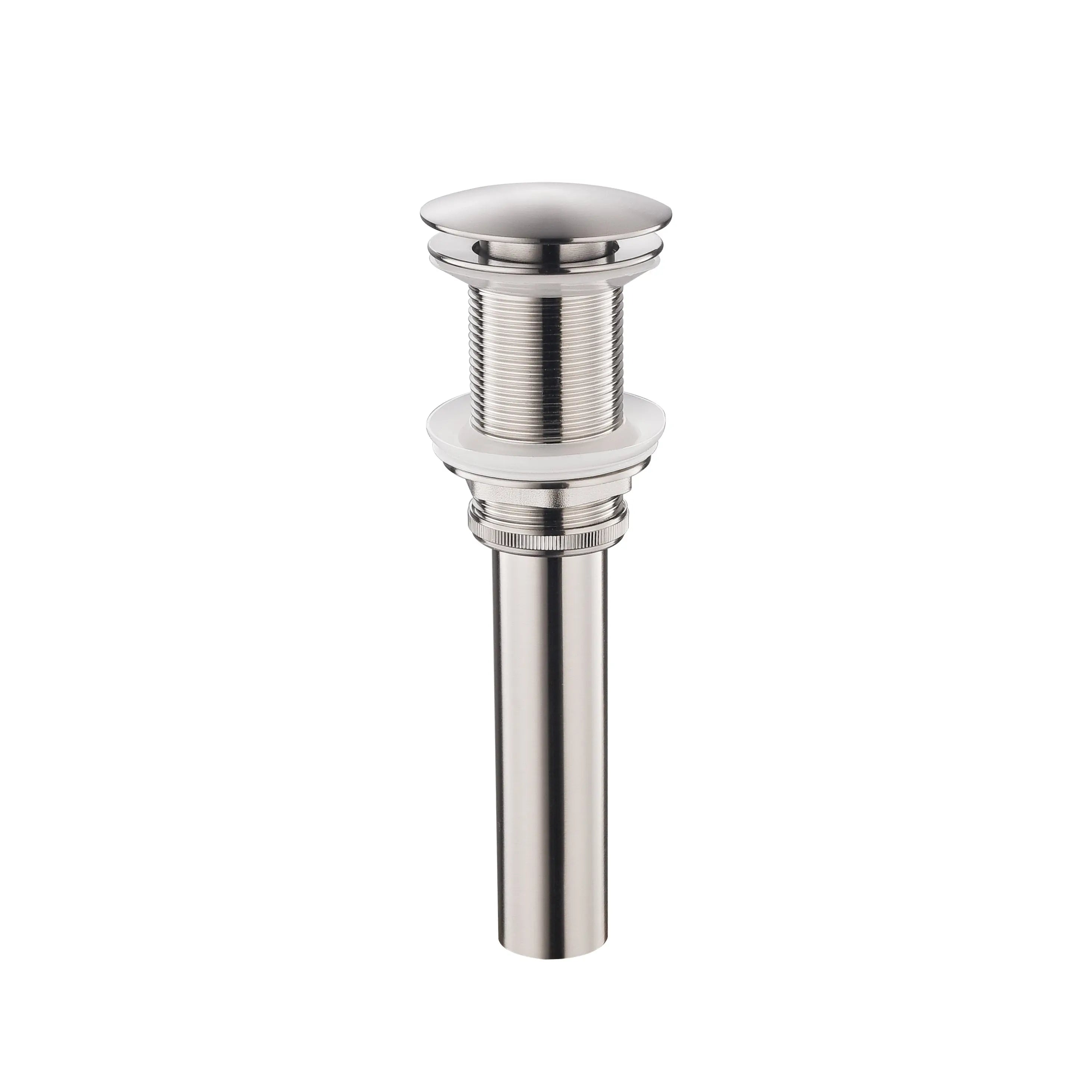 Aquamoon Bathroom Faucet Vessel Vanity Sink Round Pop Up Drain Stopper without Overflow, Brush Nickel Finish PP0102