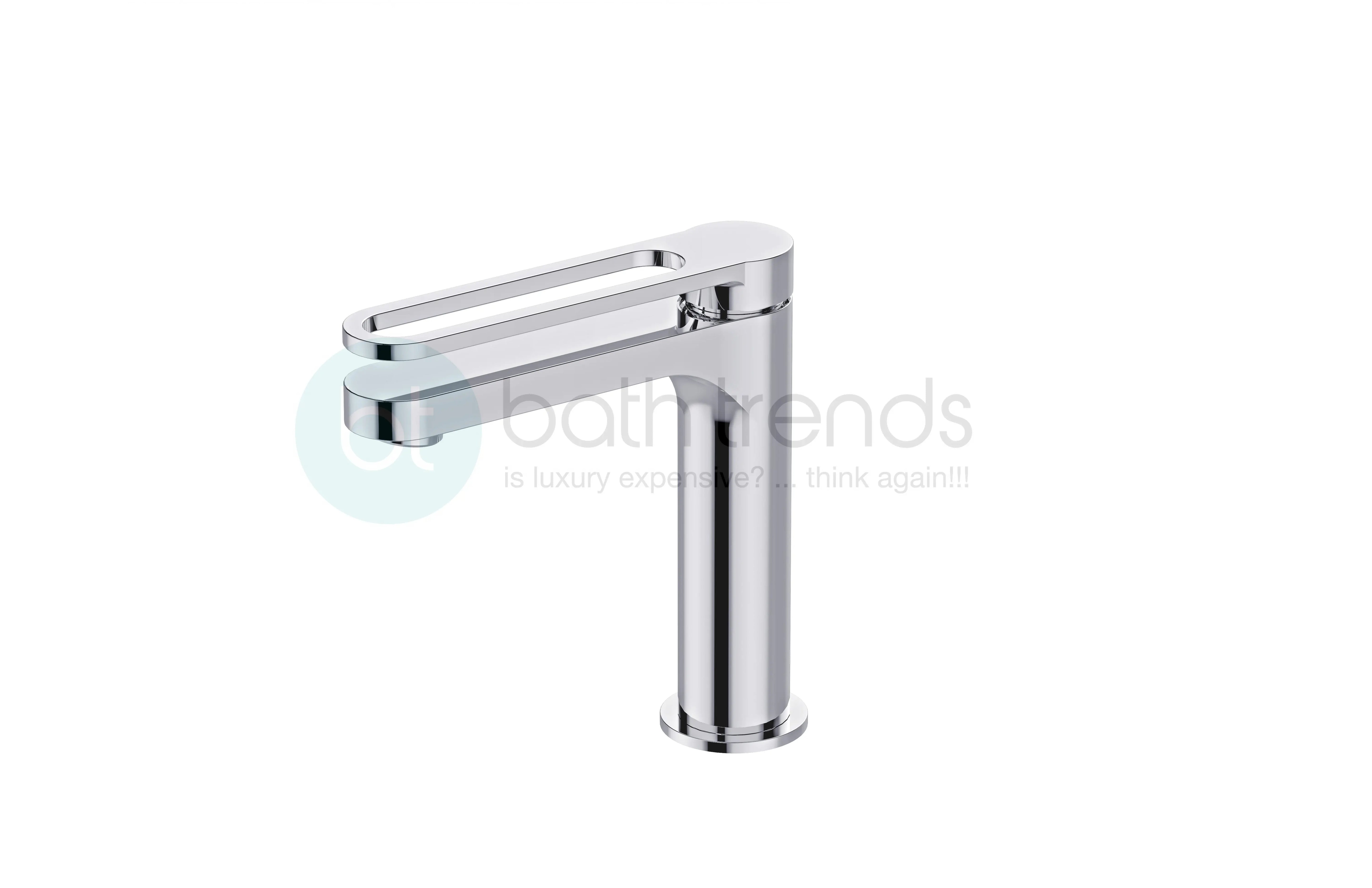 Aquamoon Helios Collection Single Lever Bathroom Vanity Faucet Brush Nickel Finish