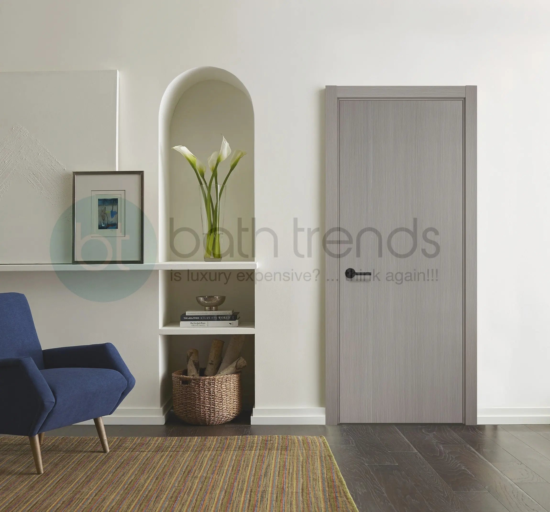 Contemporary IVI GREY Interior Door 36 x 80