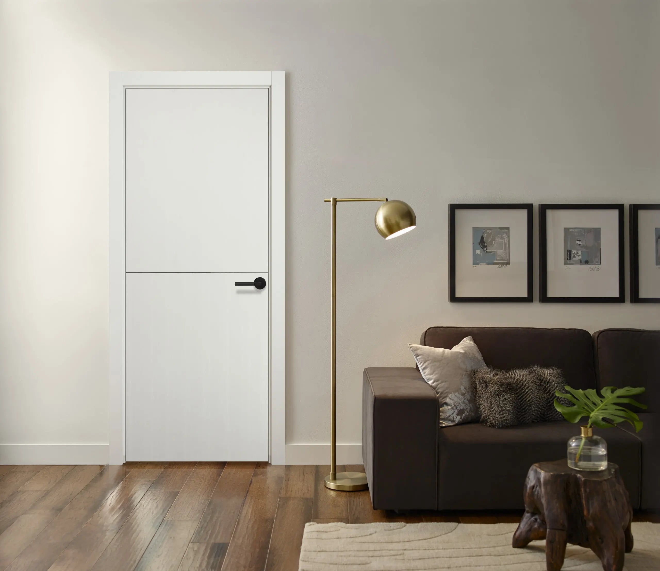 Contemporary MOONWHITE Interior Door 36 x 80