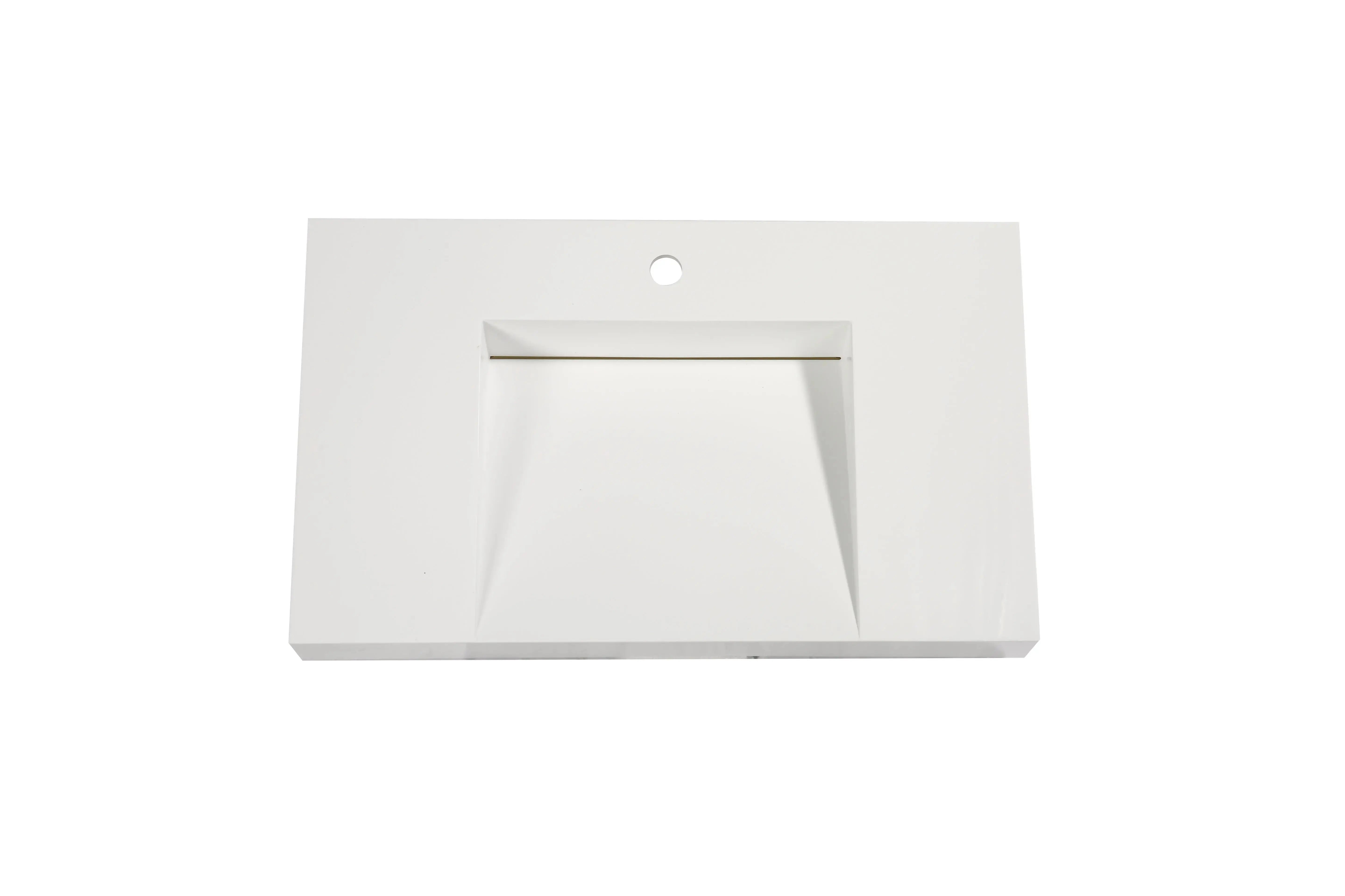 Aquamoon Venice 31" Integrated /Countertop White Infinity Sink bathtrends_usa