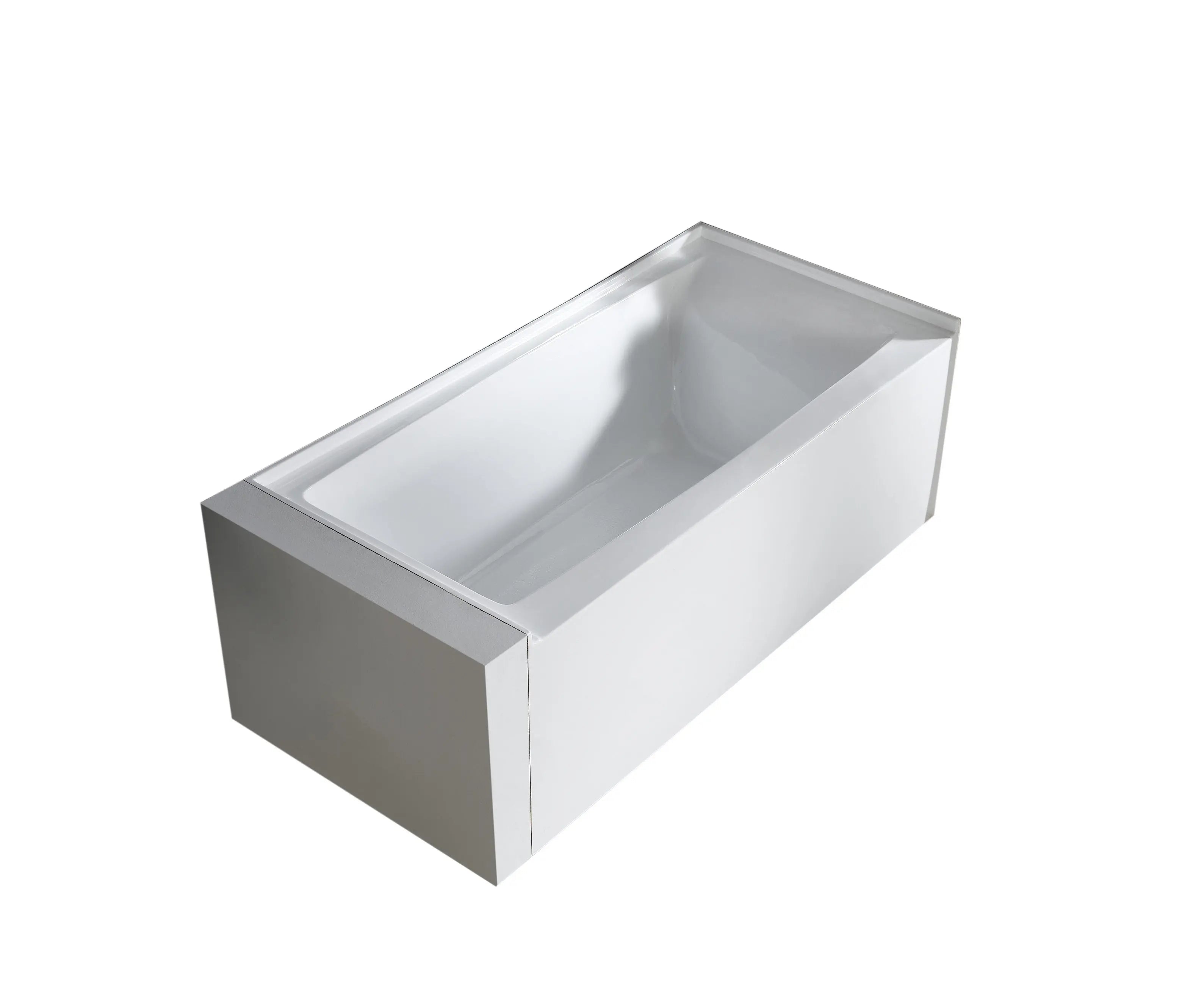 Turin 60 Skirted Acrylic Bathtub, Left Drain And Overflow