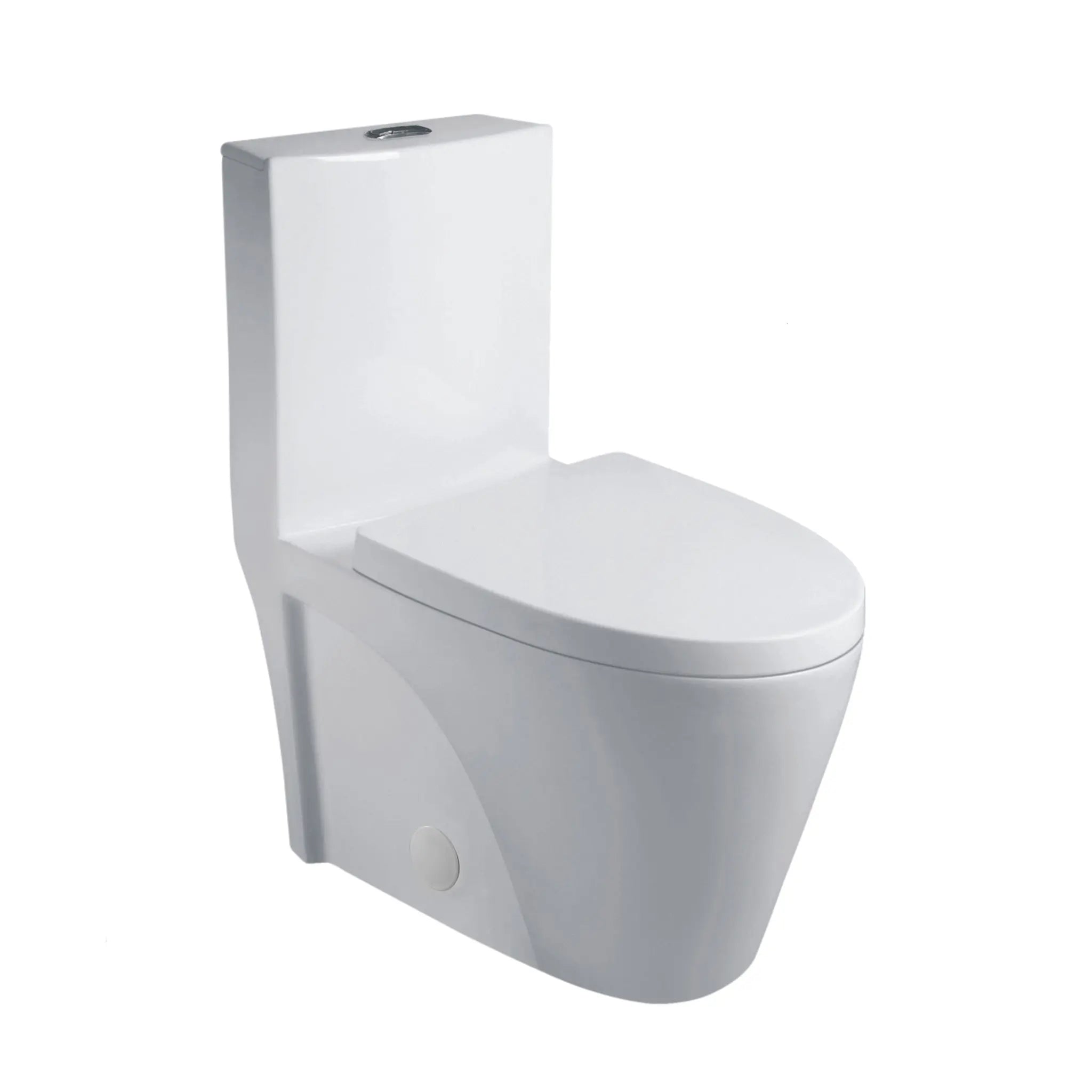 Aquamoon TB 382 Elongated One Piece Dual Flush Toilet With Soft Closing Seat