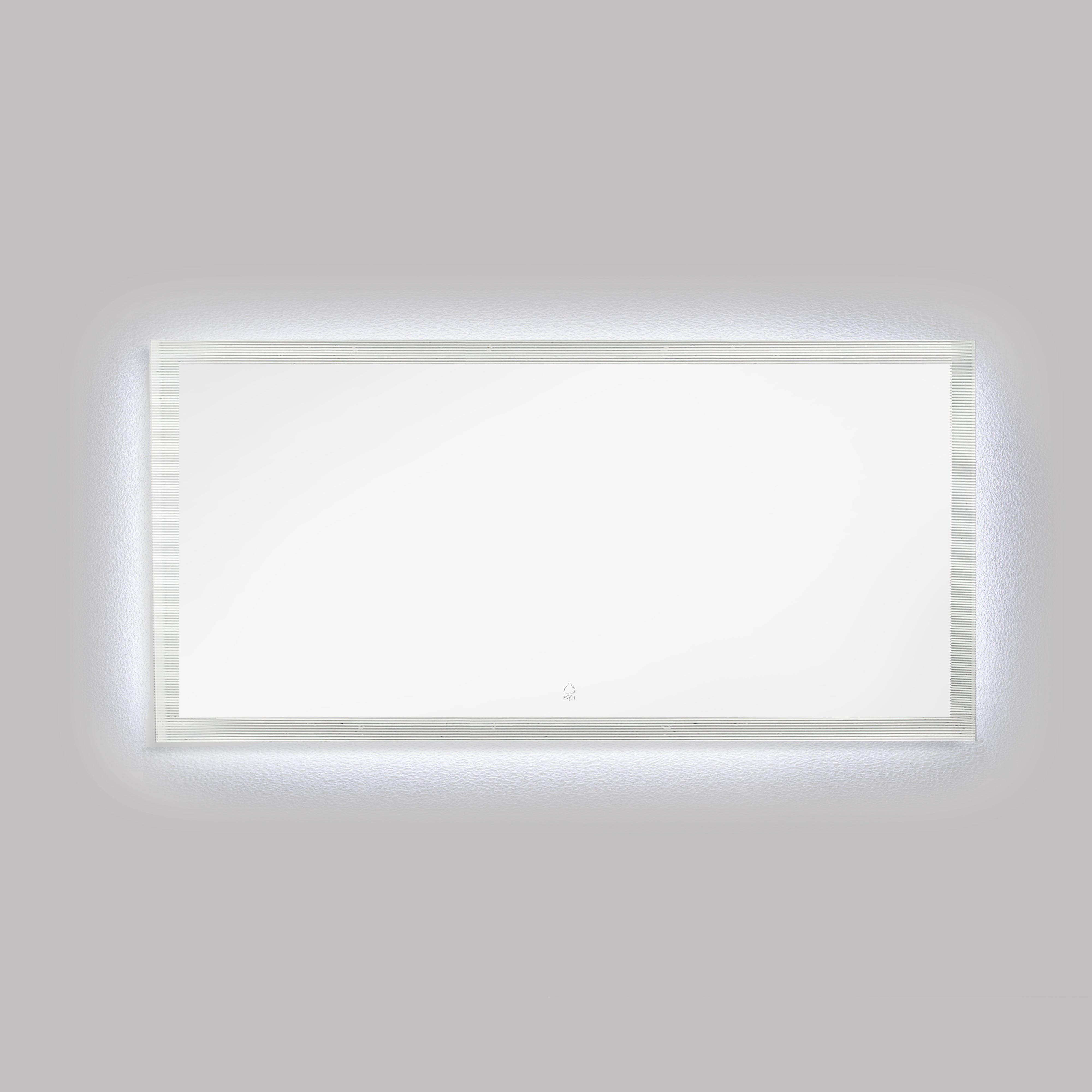 Aquamoon Icon 75 LED Mirror With Front Touch On/Off Bottom, Decorative Trim Design With Back Ilumination 72.5W x 36H