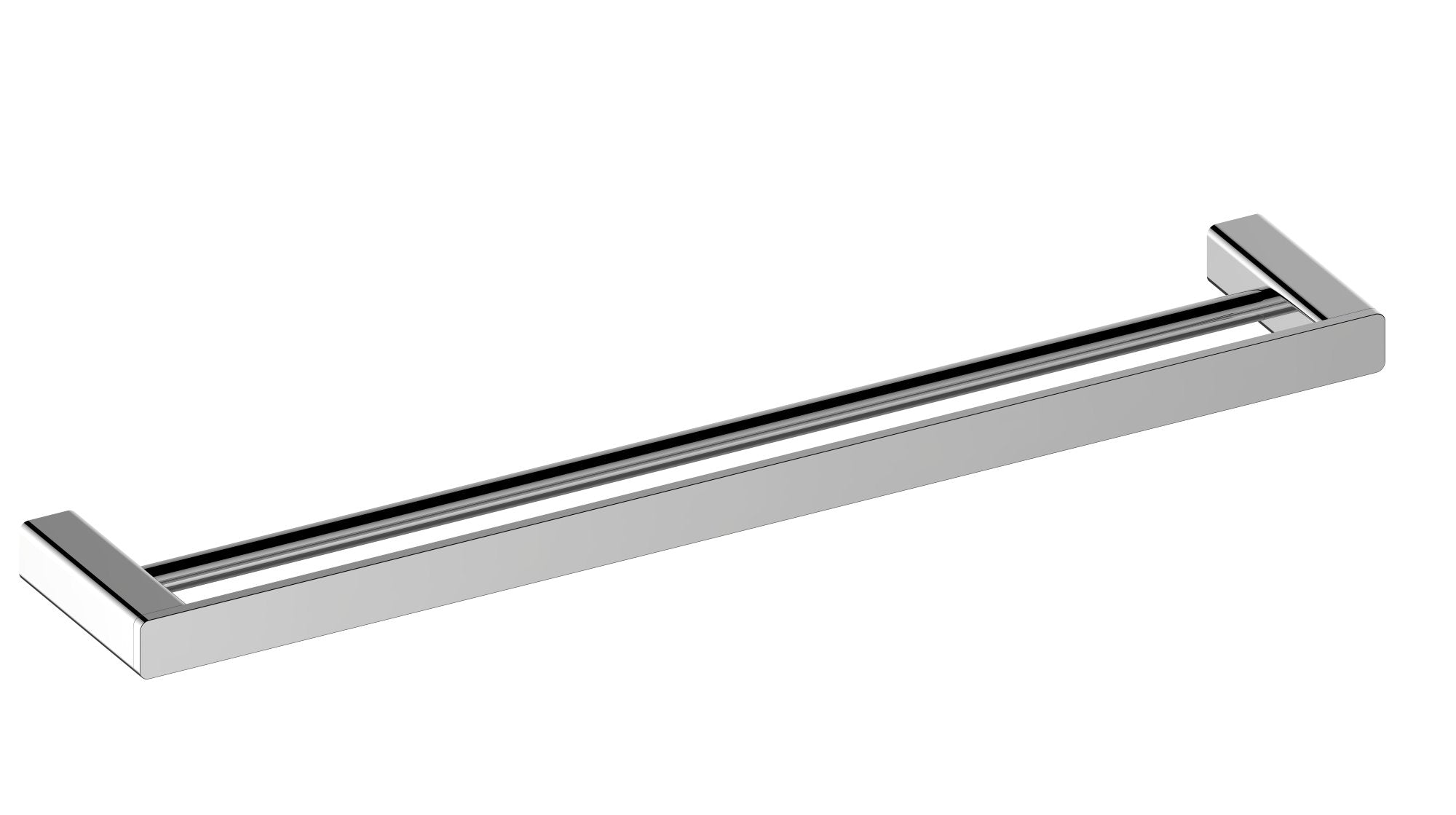 Aquamoon A20 Dual Towel Bar 24" Wall Mounted Accessory Chrome Finish