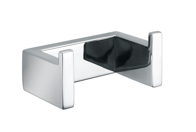 Aquamoon A34 Double Hook Wall Mounted Accessory Chrome Finish 