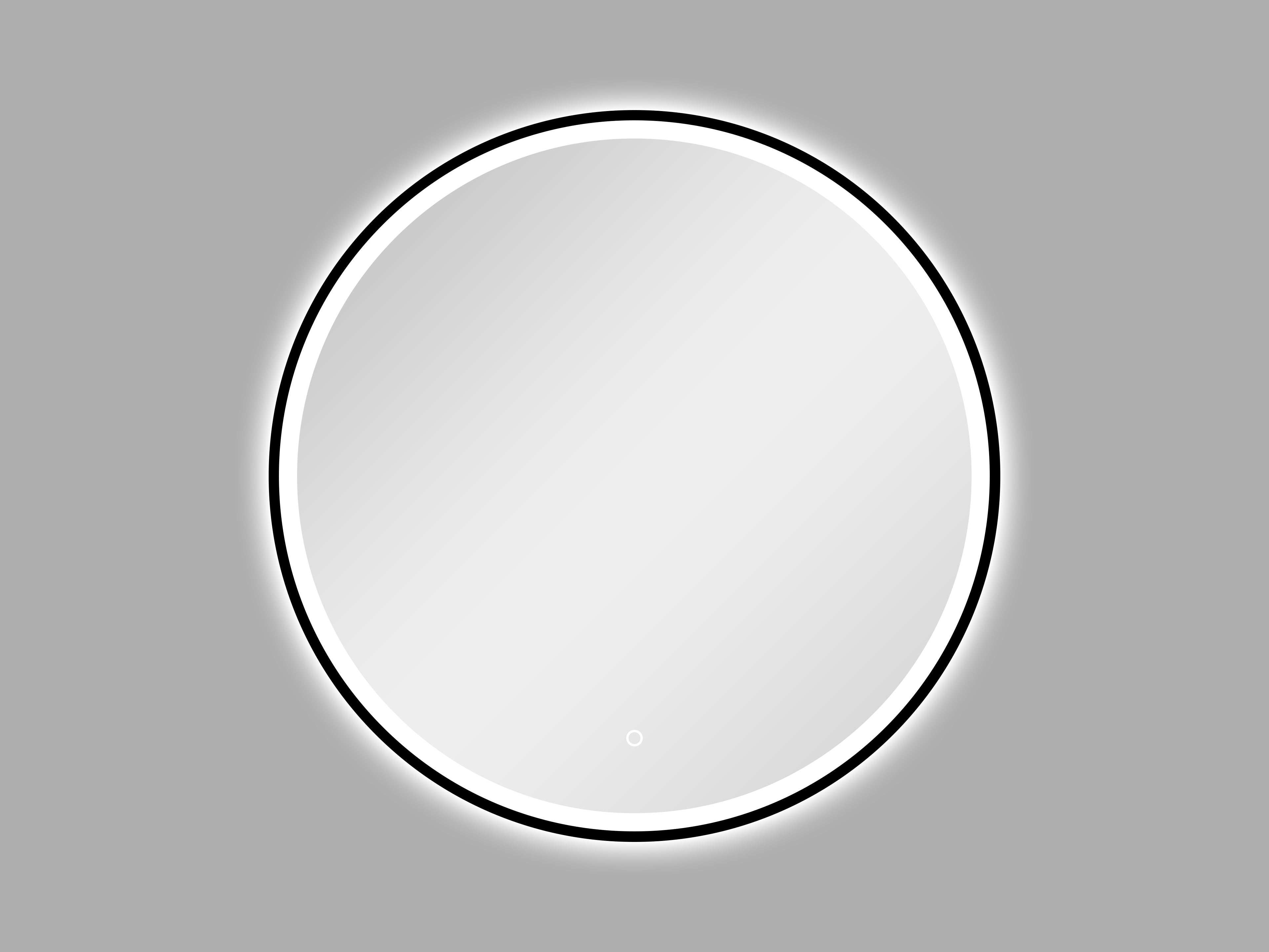 Aquamoon 2575 LED Bathroom Round Mirror 48" x 48" Wall Mounted Side Switch 6000K High Lumen 