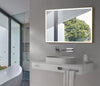 Aquamoon LED Mirror 2595 With Side On/Off Sensor, Square Brush Gold Frame Design With  Front Ilumination 31W x 31H