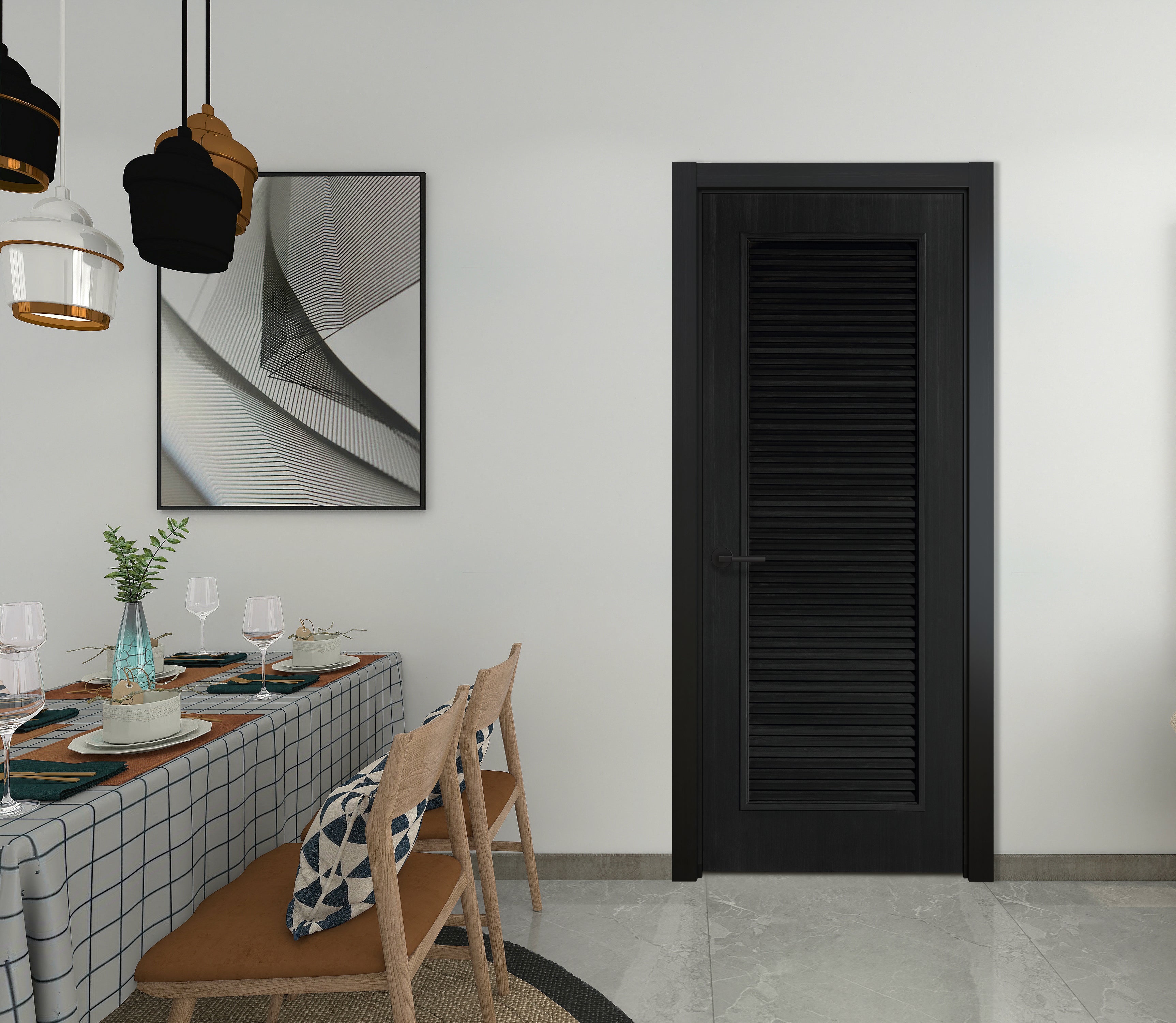 Contemporary EVONY AC Interior Door 32 x 80 