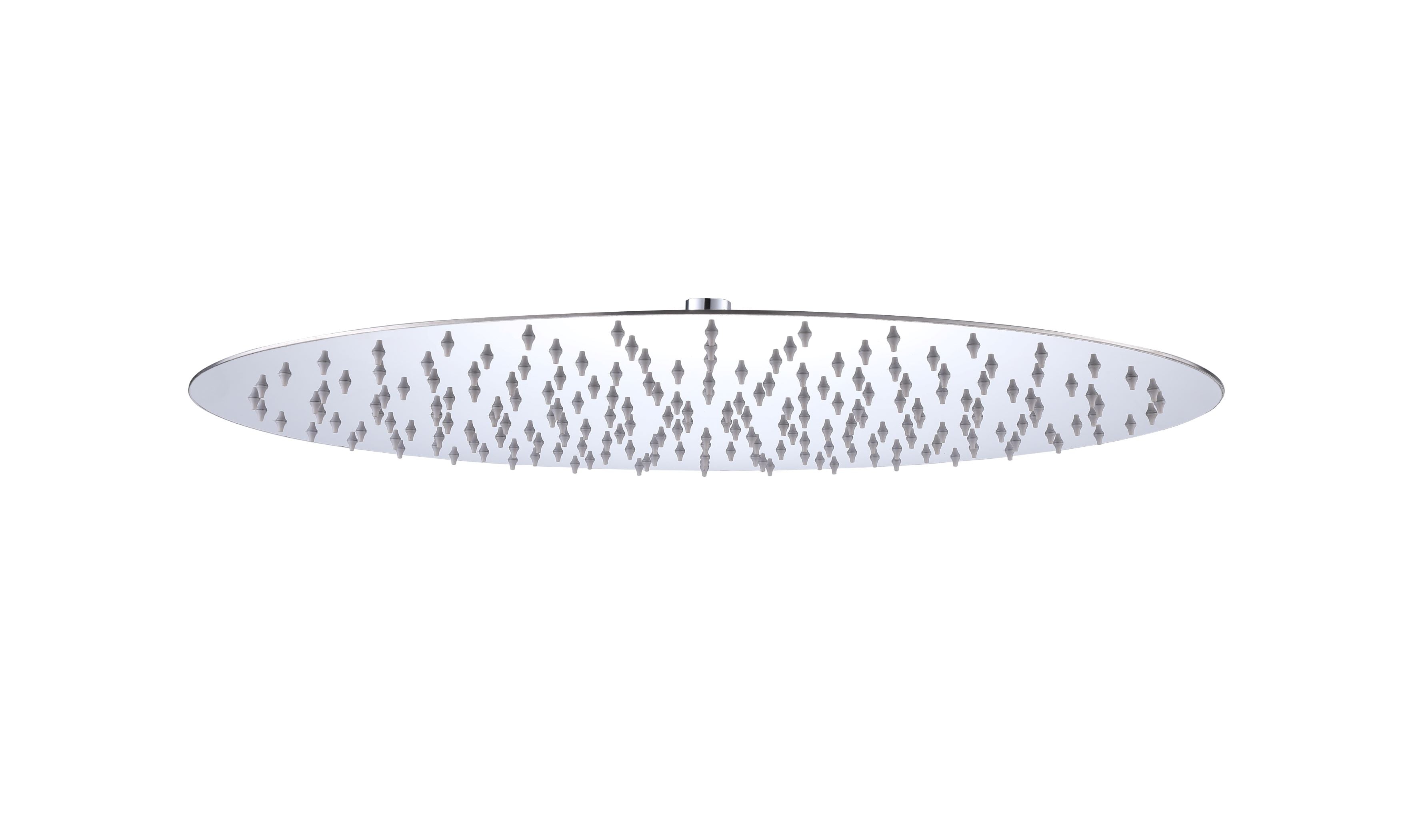 Aquamoon 20" Chrome Round Stainless Steel Shower Head Modern Shower Head 20 x 0.5 bathtrends_usa