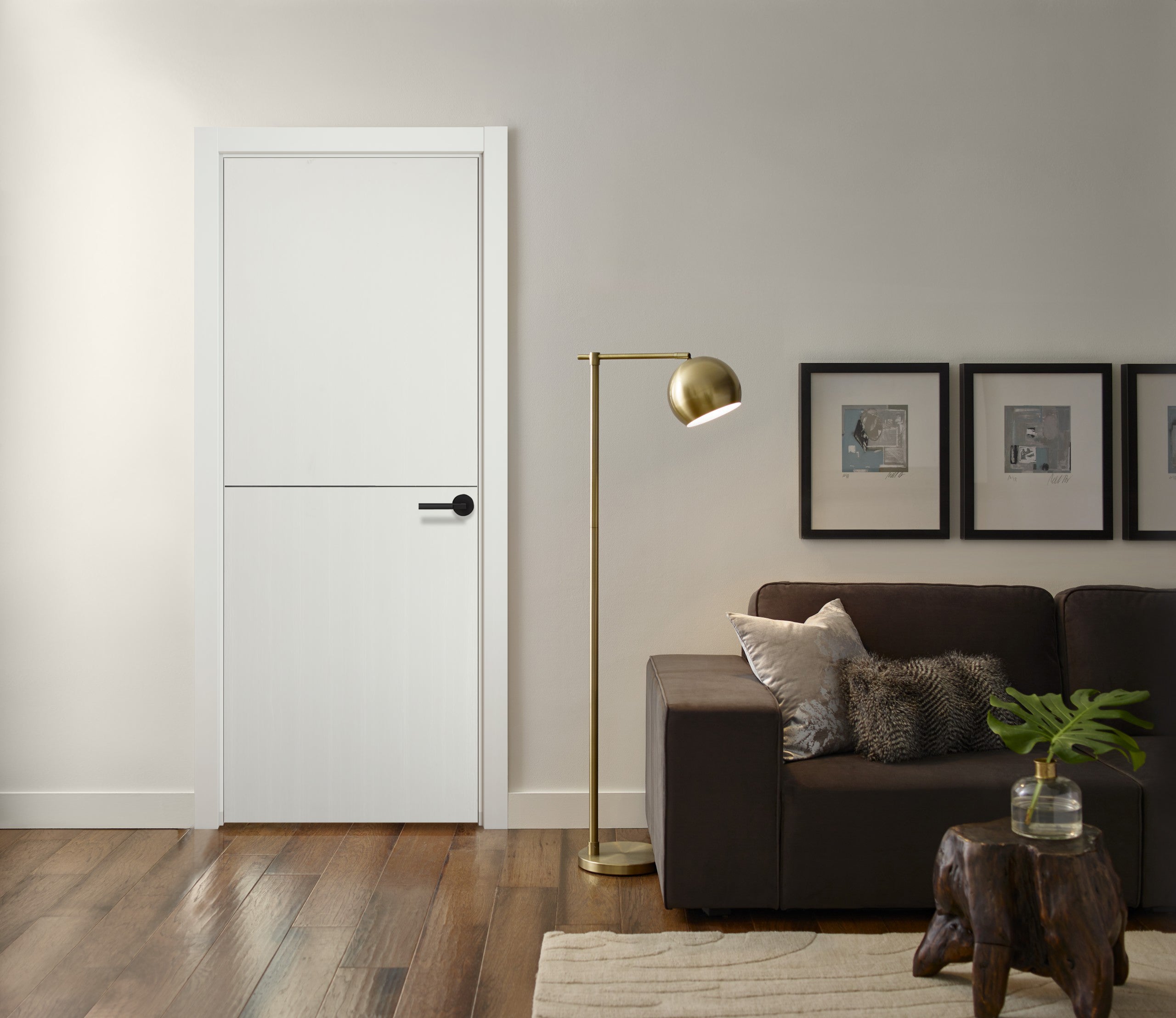 Contemporary MOONWHITE Interior Door 36 x 80 