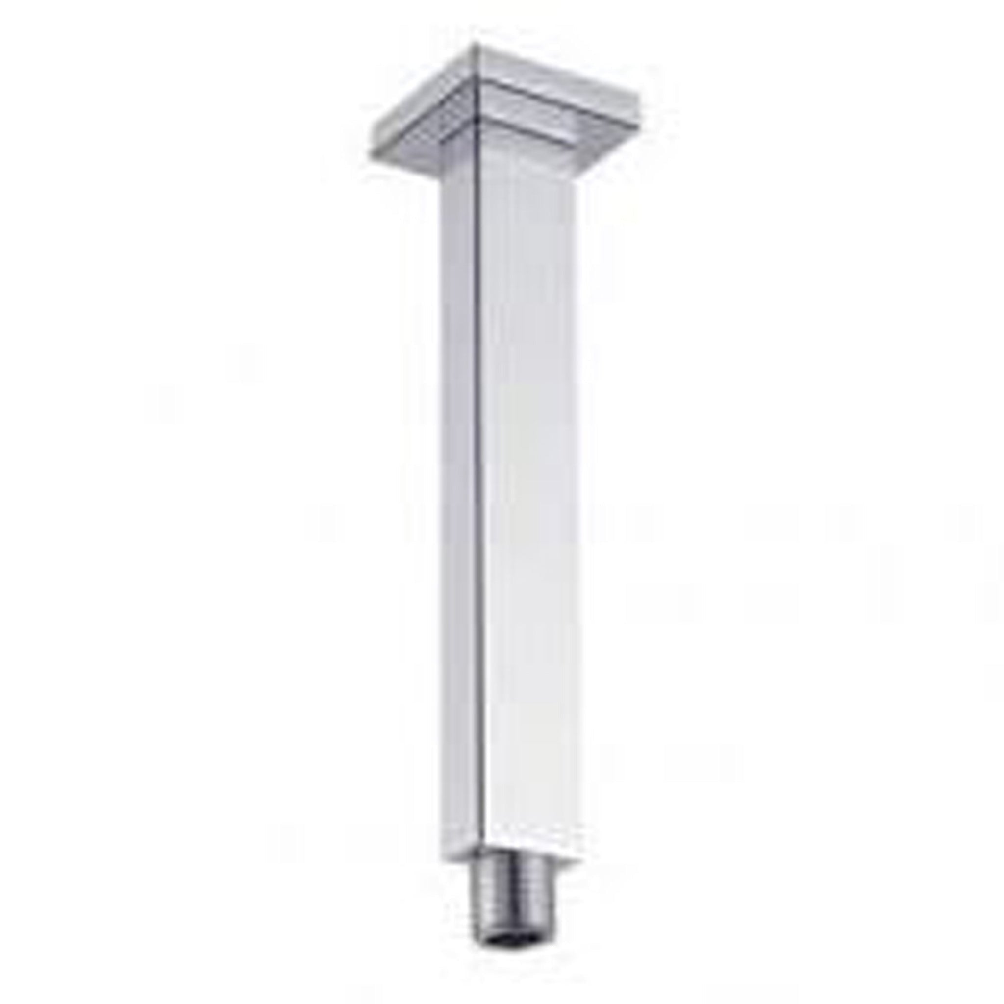 Aquamoon 4" Shower arm Ceiling Square Chrome with Flange