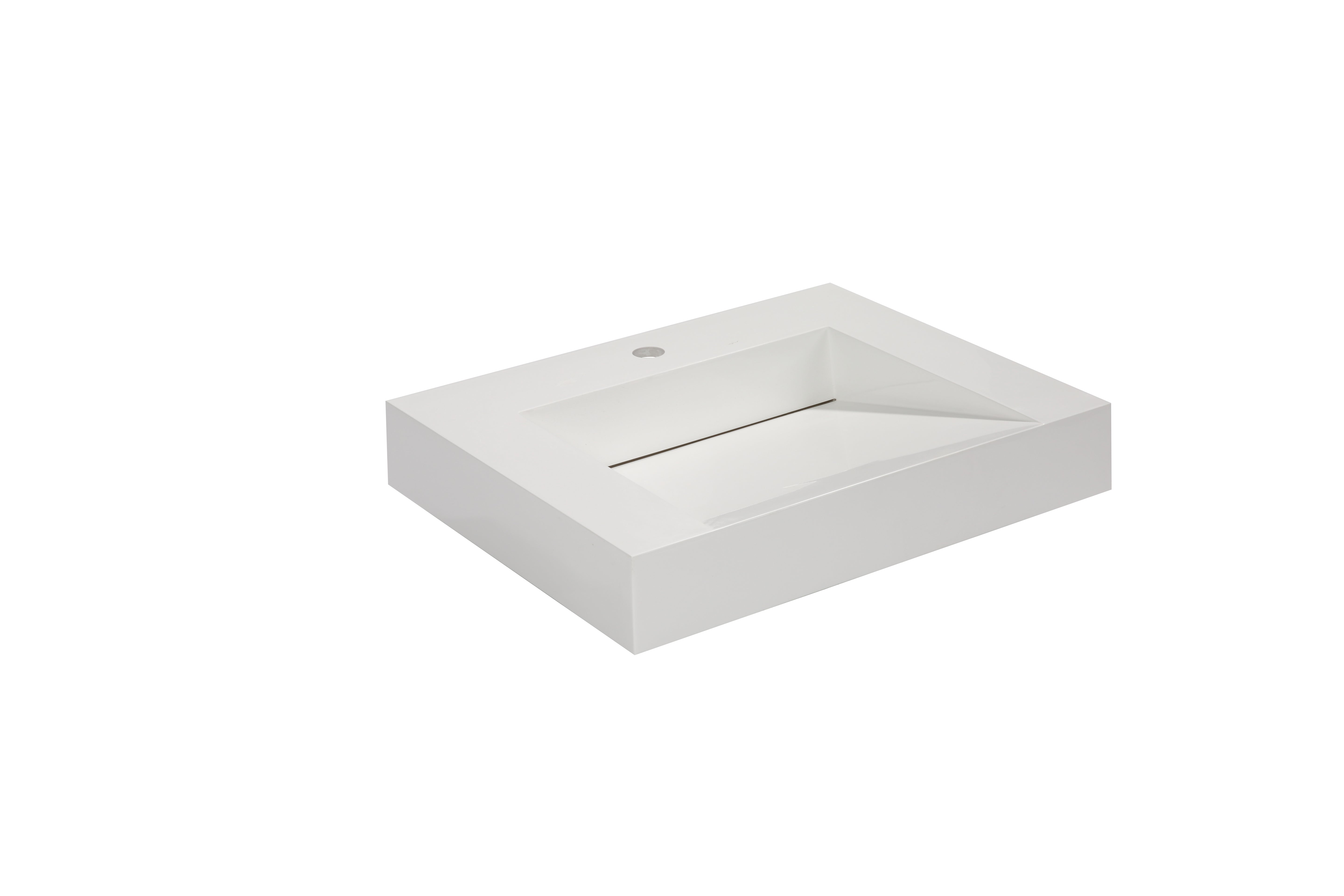 Aquamoon Venice 24" Integrated /Countertop White Infinity  Sink