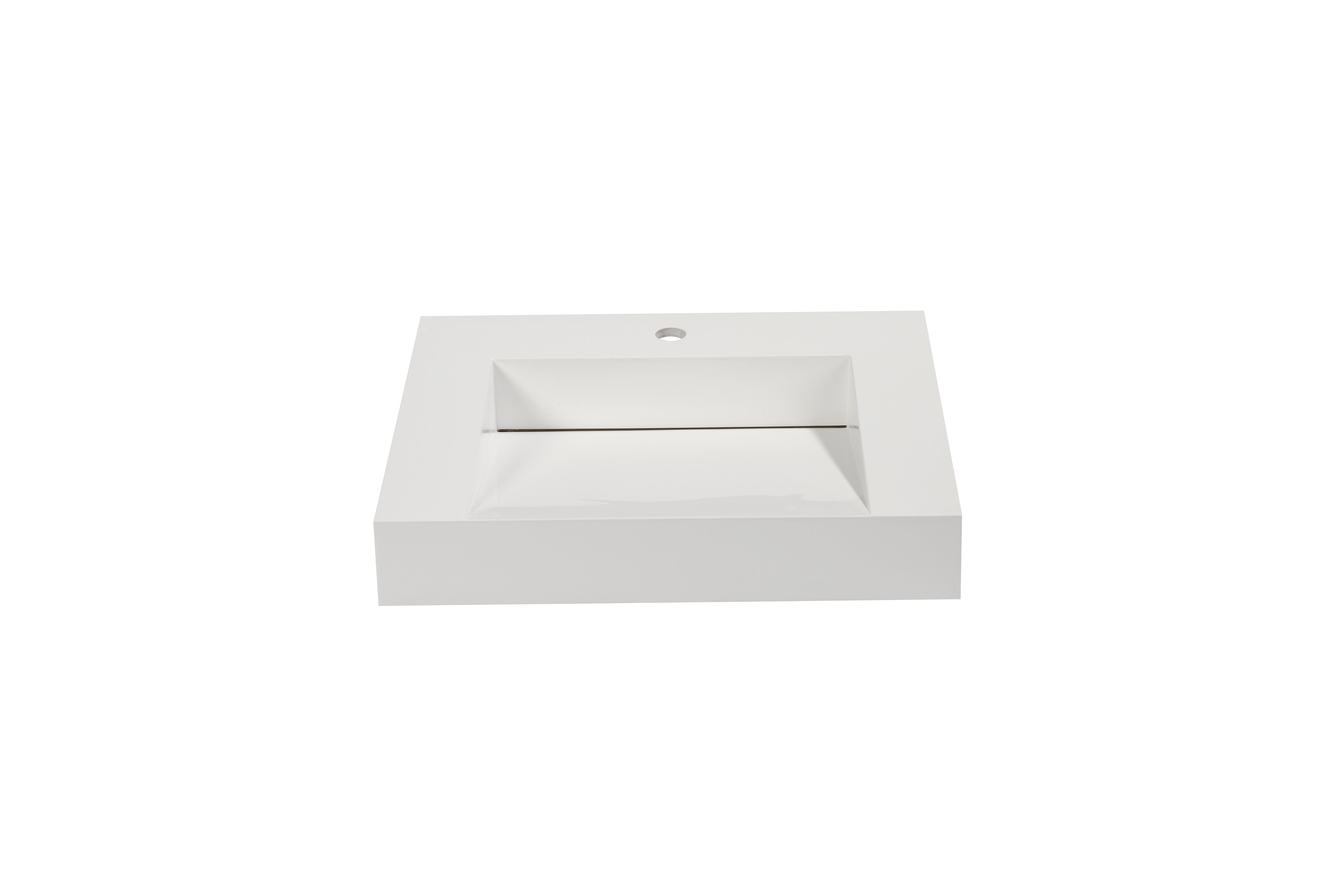 Aquamoon Venice 24" Integrated /Countertop White Infinity  Sink