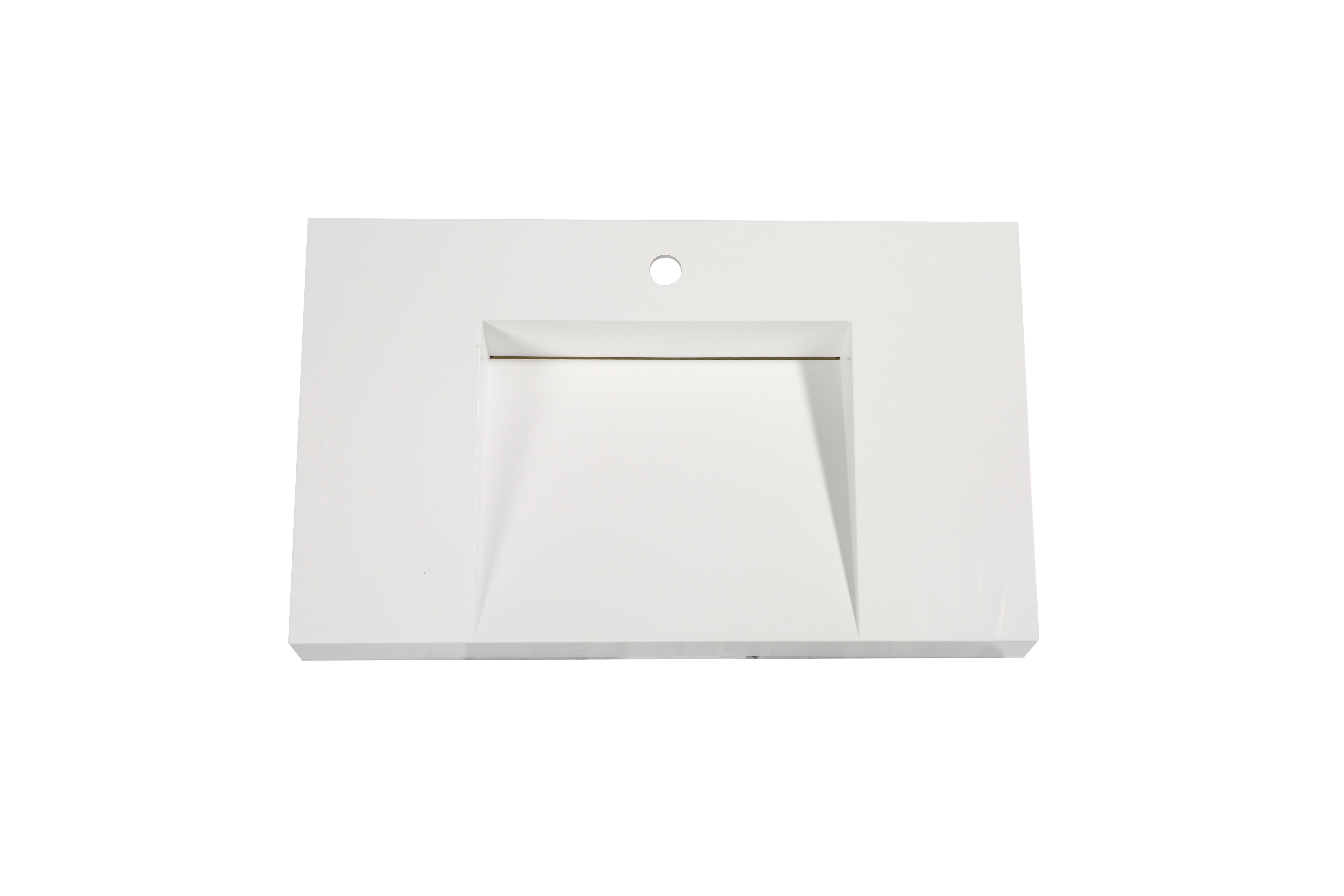 Aquamoon Venice 31" Integrated /Countertop White Infinity  Sink