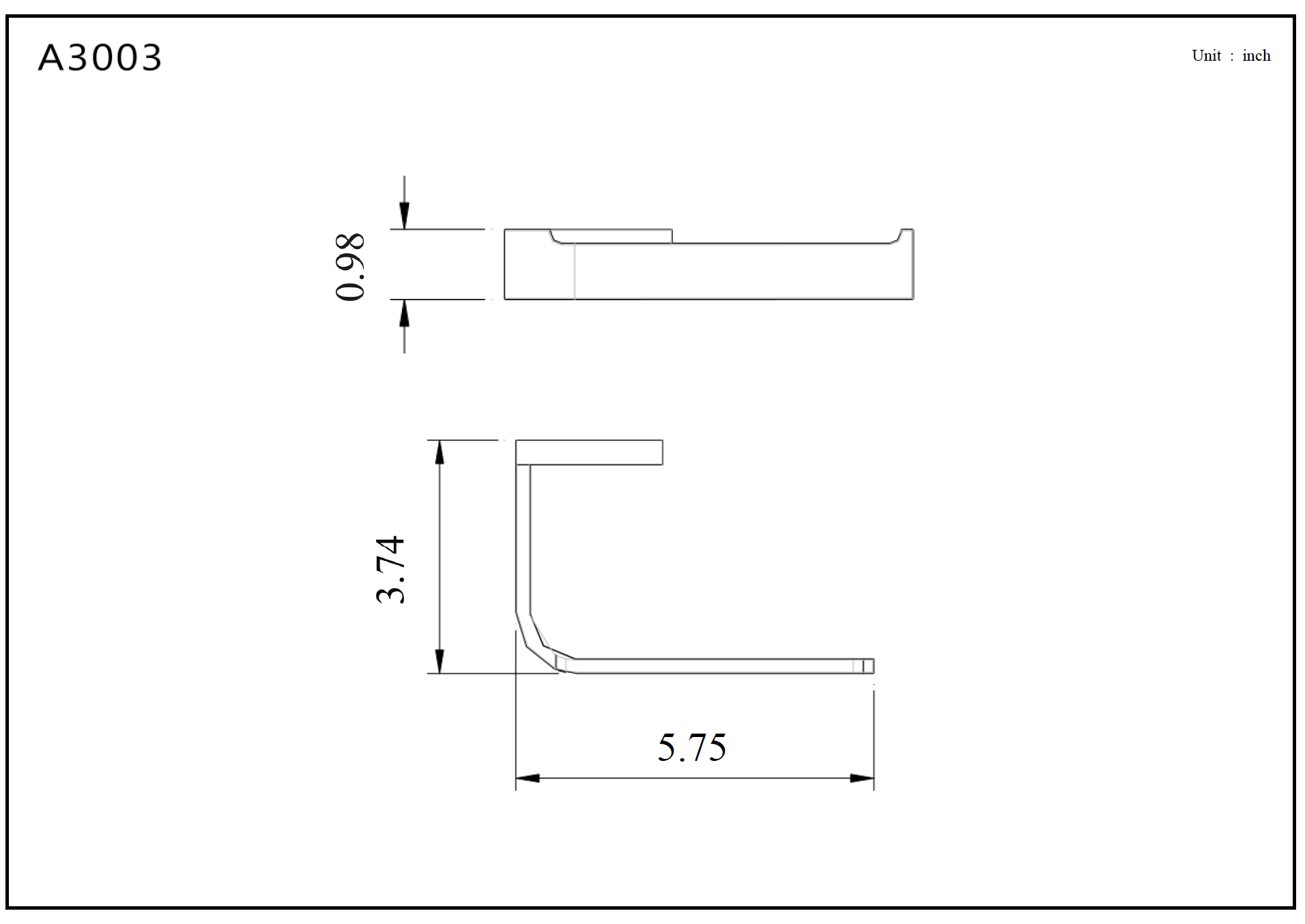 Aquamoon A30 Toilet Paper Holder 5.5" Wall Mounted Accessory Brushed Nickel Finish 