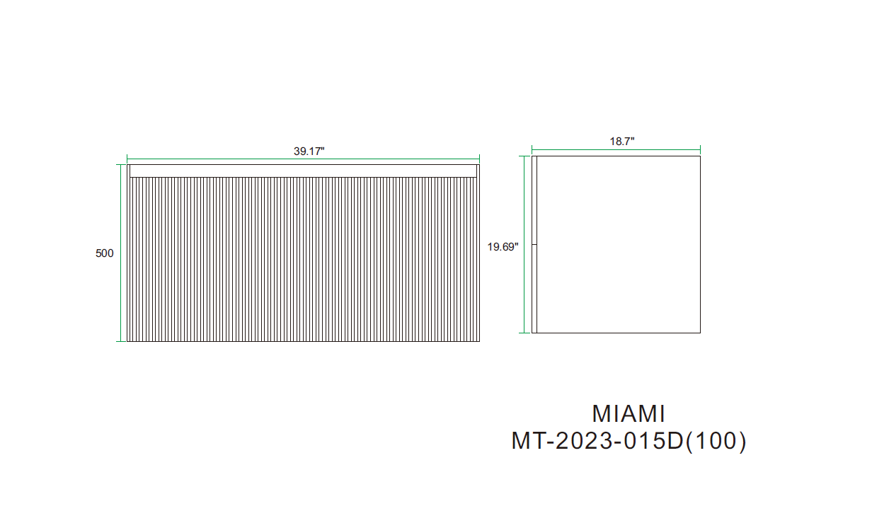 Miami 39.5 Natural Oak Cabinet, Square Cultured Marble Sink, Wall Mounted Modern Vanity Set