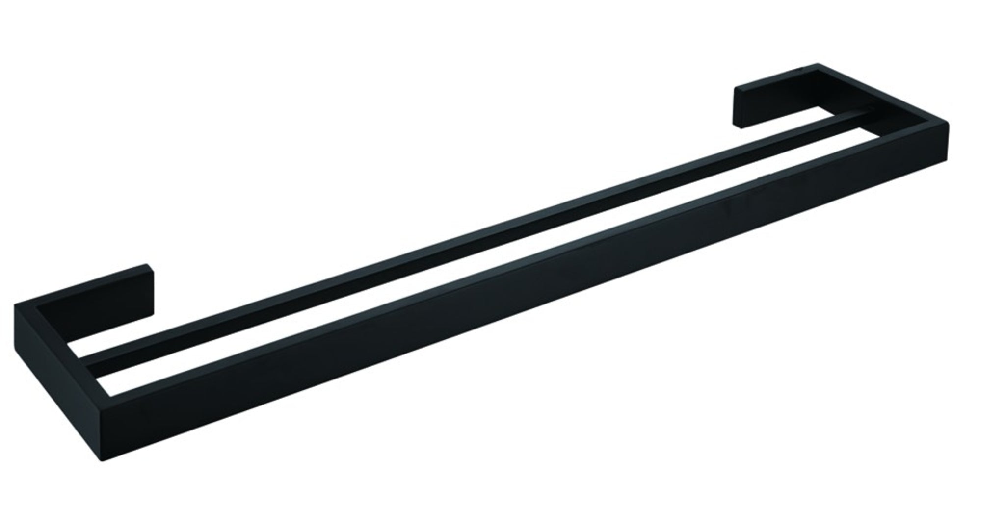 Aquamoon A34 Dual Towel Bar 24" Wall Mounted Accessory Matte Black Finish Bath Trends USA