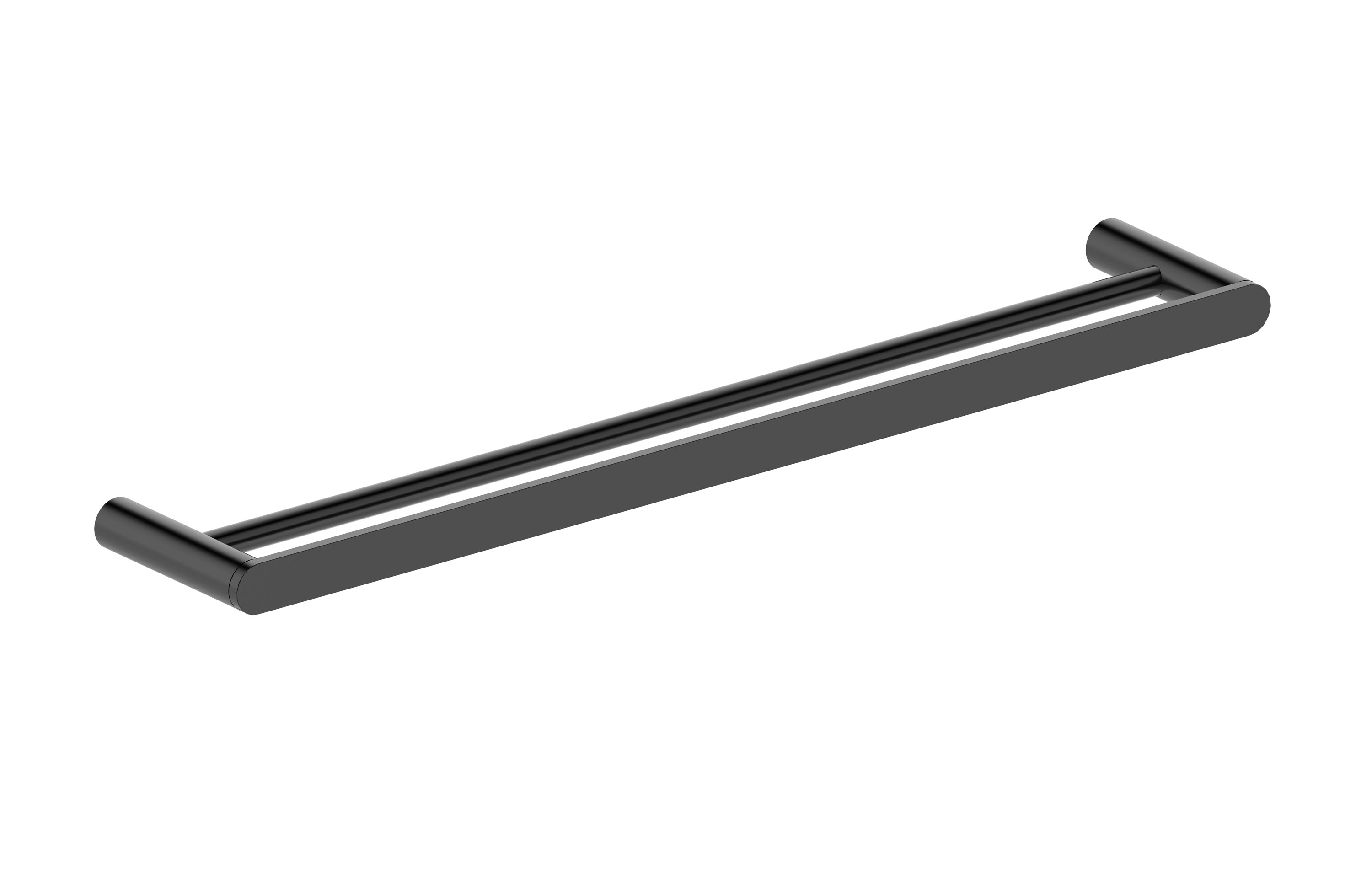 Aquamoon A40 Dual Towel Bar 24 inch Wall Mounted Accessory Matte Black Finish