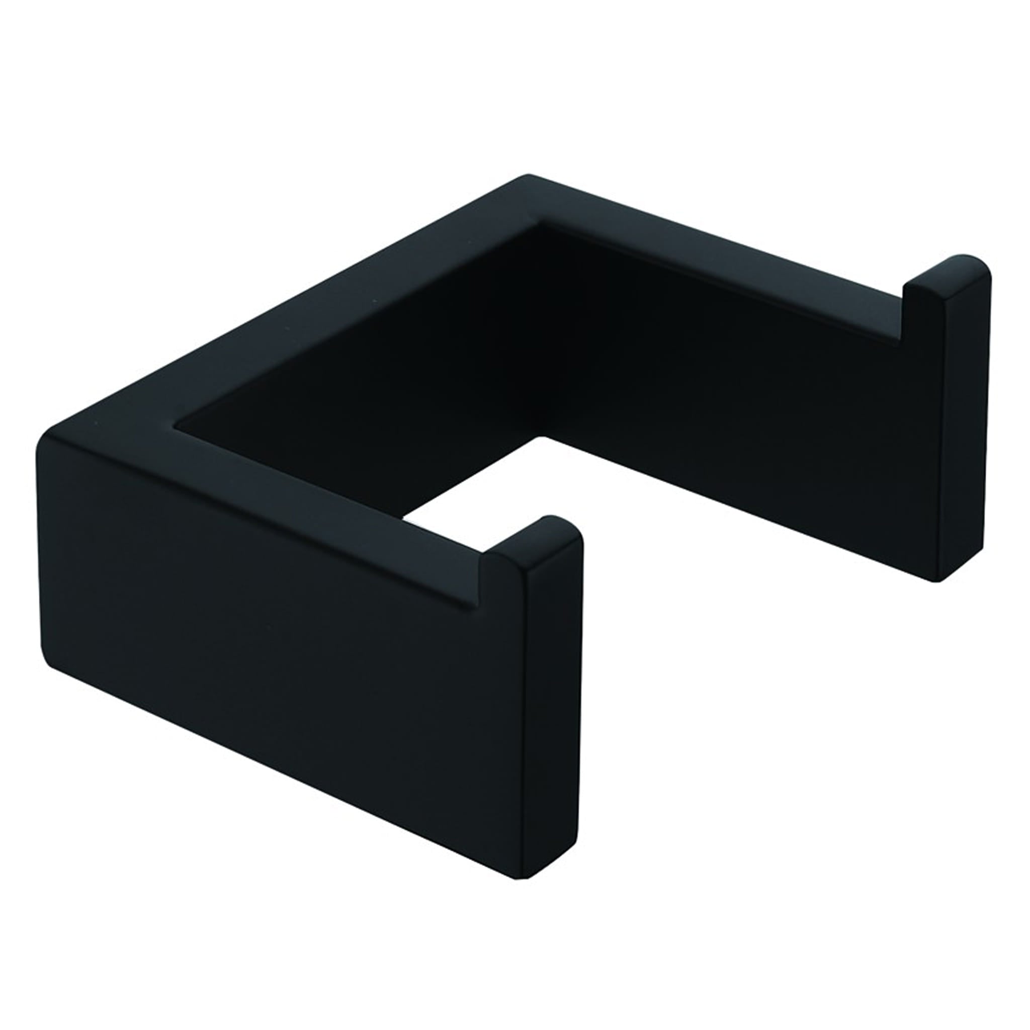 Aquamoon A34 Double Hook Wall Mounted Accessory Black Matte Finish Bath Trends USA