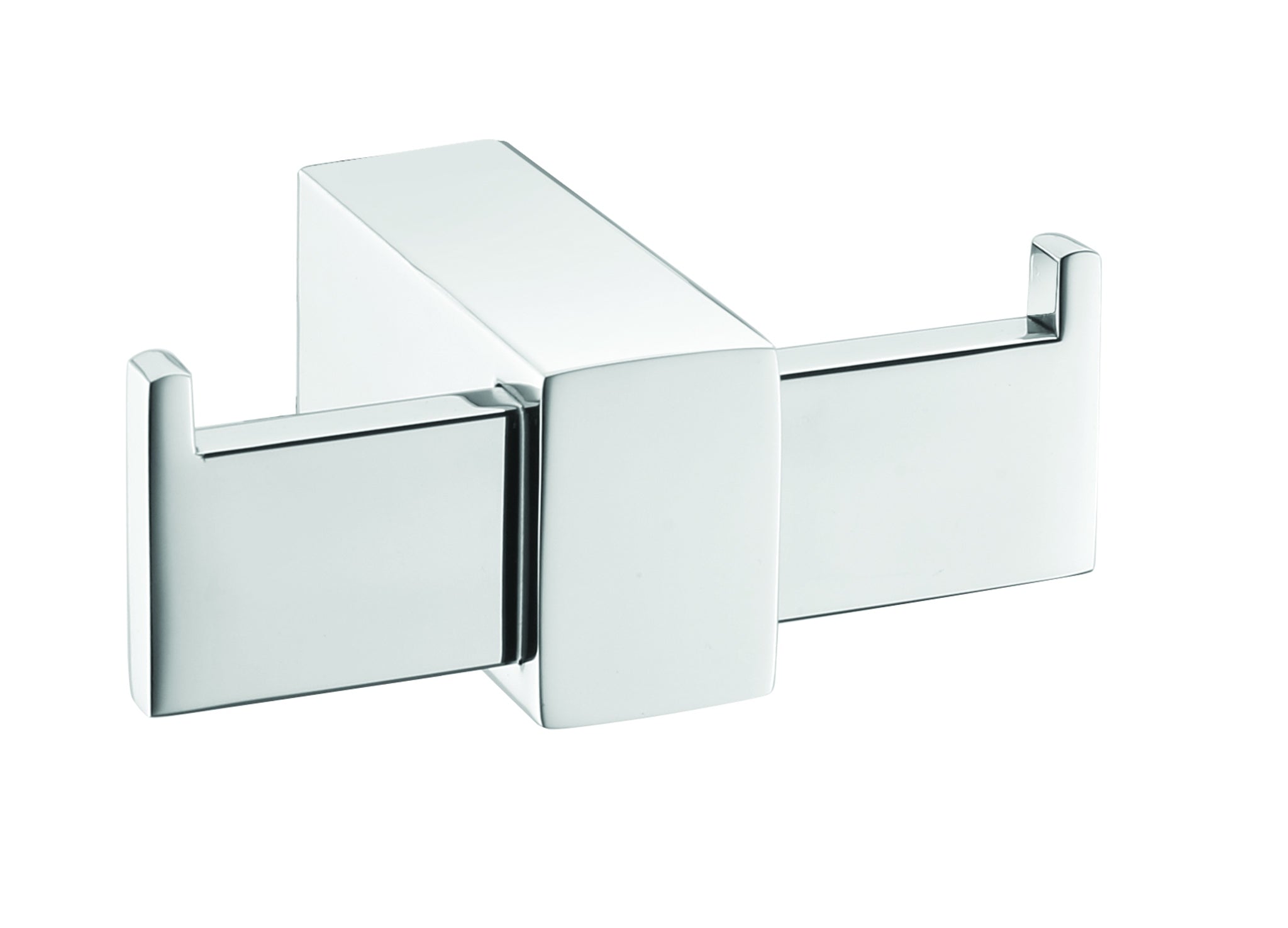 Aquamoon A31 Double Hook Wall Mounted Accessory Chrome Finish Bath Trends USA