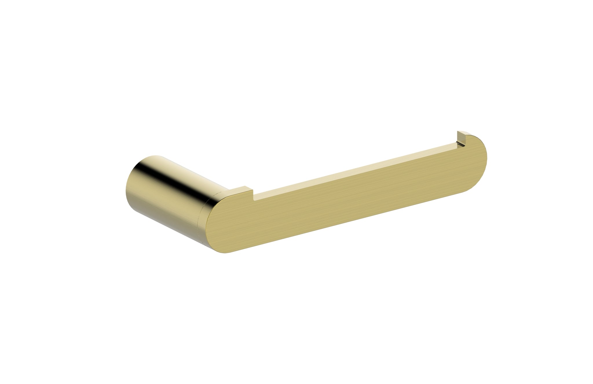 Aquamoon A40 Toilet Paper Holder 5.5" Wall Mounted Accessory Brushed Gold Finish Bath Trends USA