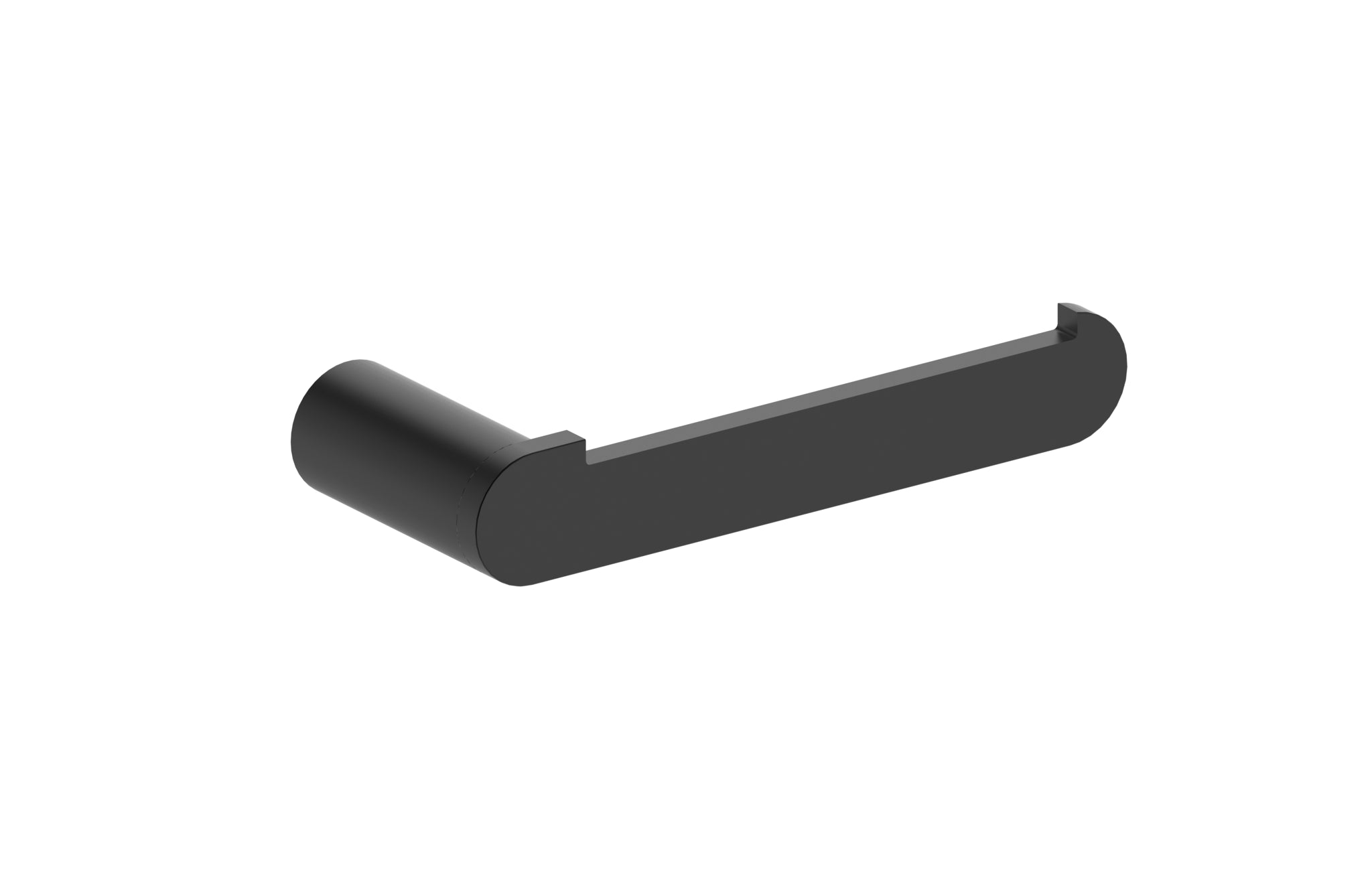 Aquamoon A40 Toilet Paper Holder 5.5" Wall Mounted Accessory Matte Black Finish Bath Trends USA