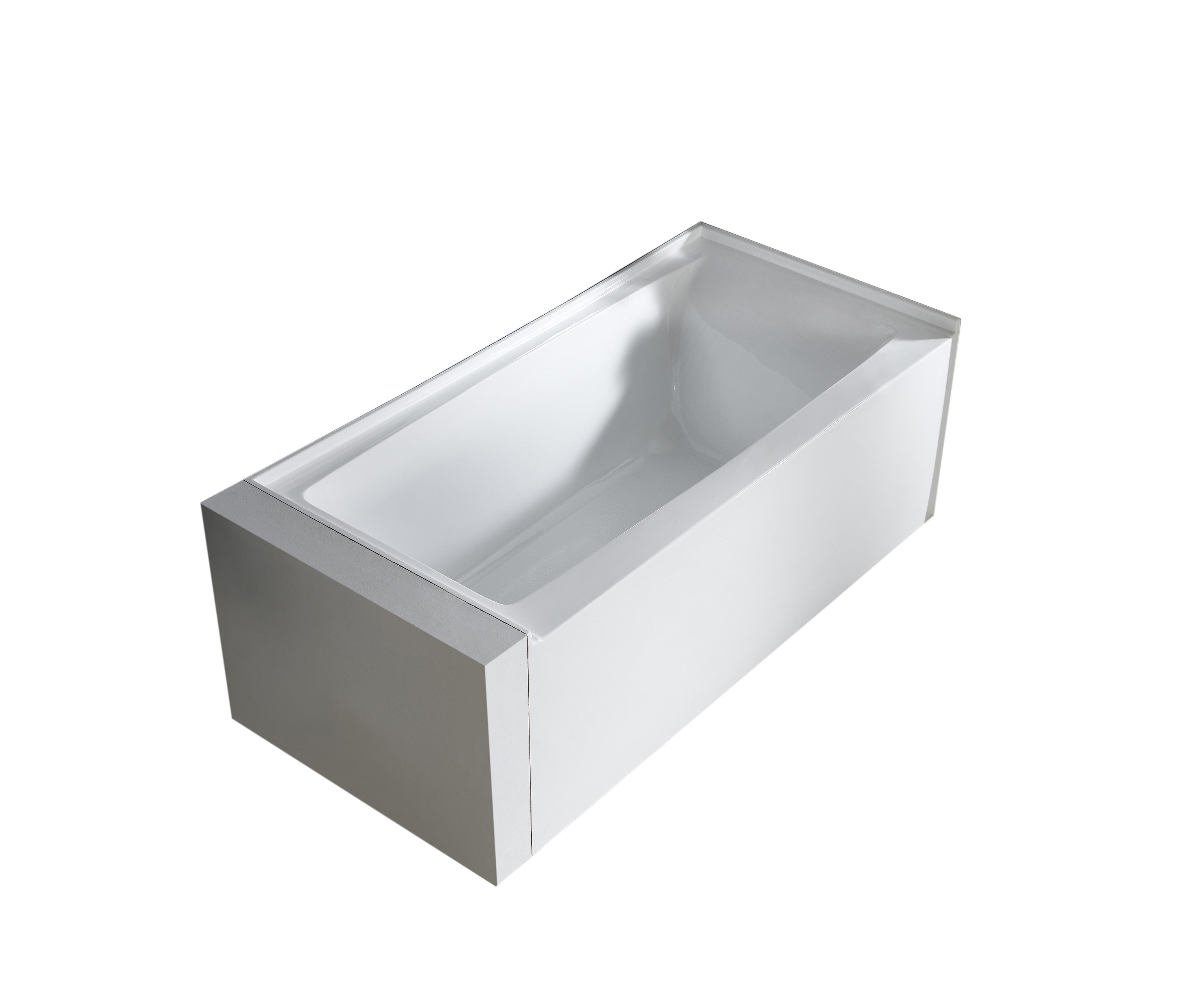 Turin 60 Skirted Acrylic Bathtub, Left Drain And Overflow