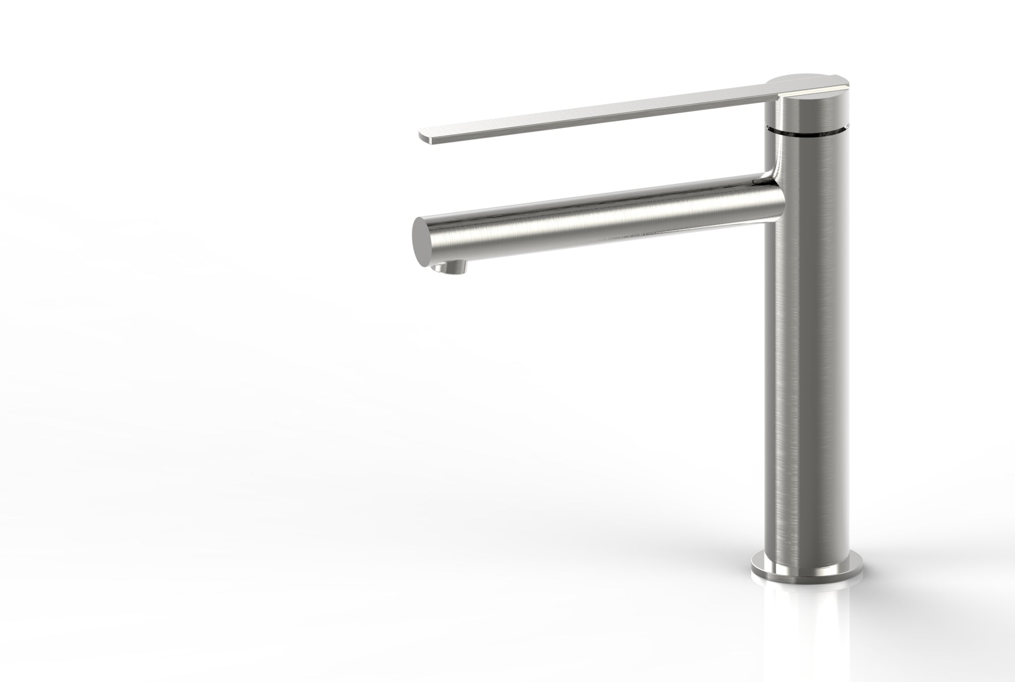 Aquamoon Bali Collection Single Lever Bathroom Vessel Faucet Brushed Nickel Finish Bath Trends USA