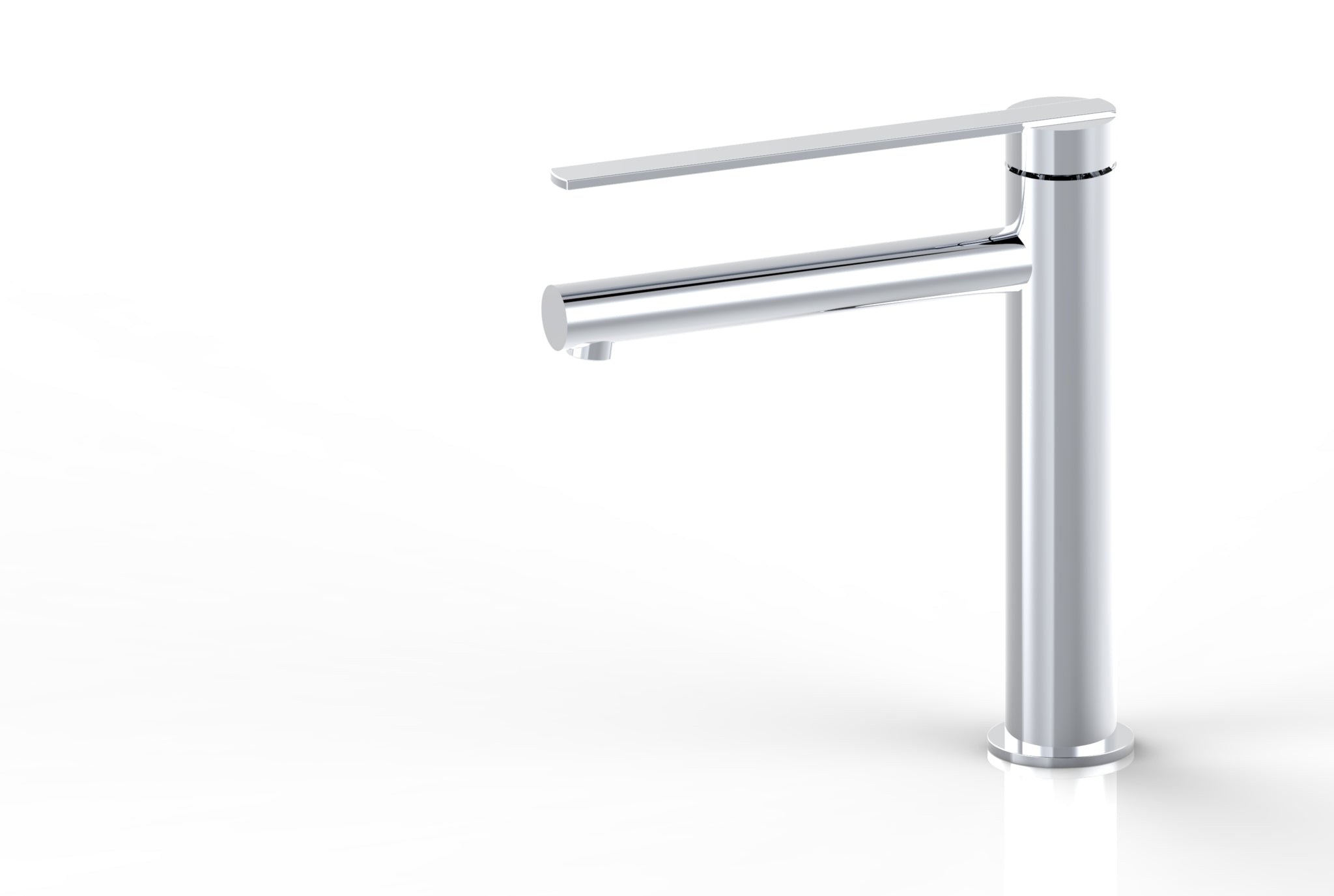 Aquamoon Bali Collection Single Lever Bathroom Vessel Faucet Chrome Finish