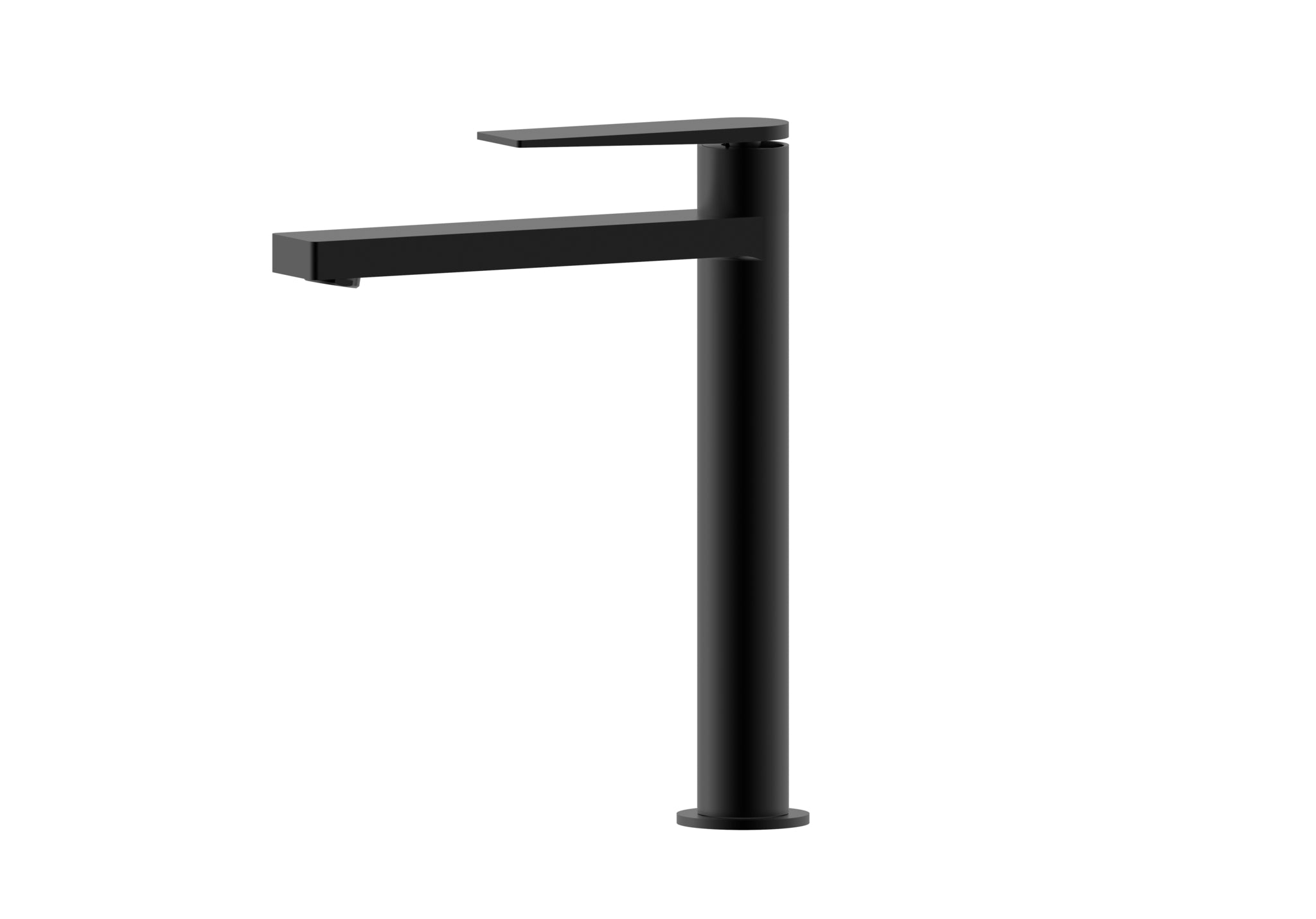 Aquamoon Havana Collection Single Lever Bathroom Vessel Faucet Matte Black Finish 