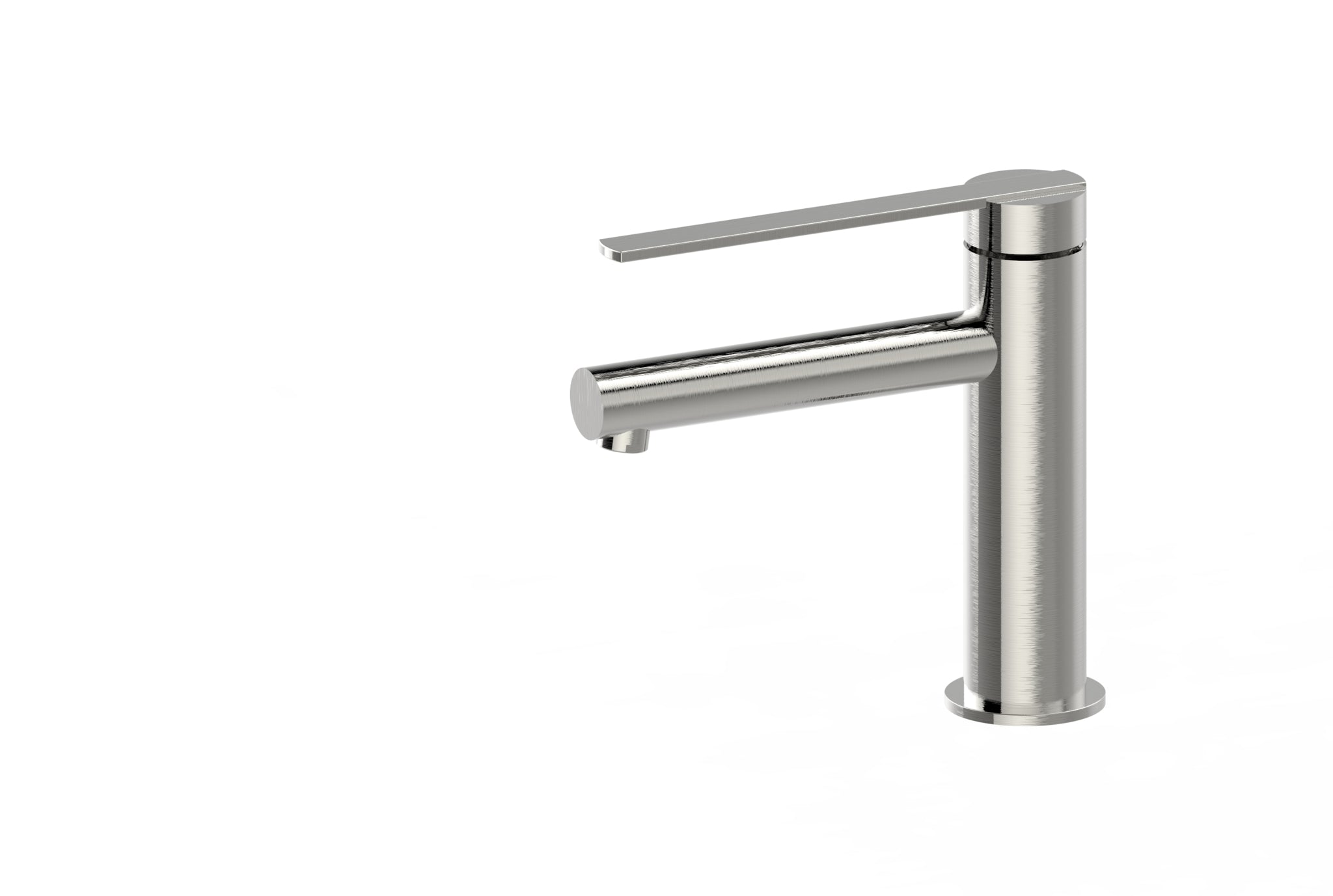 Aquamoon Bali Collection Single Lever Bathroom Vanity Faucet Brushed Nickel Finish