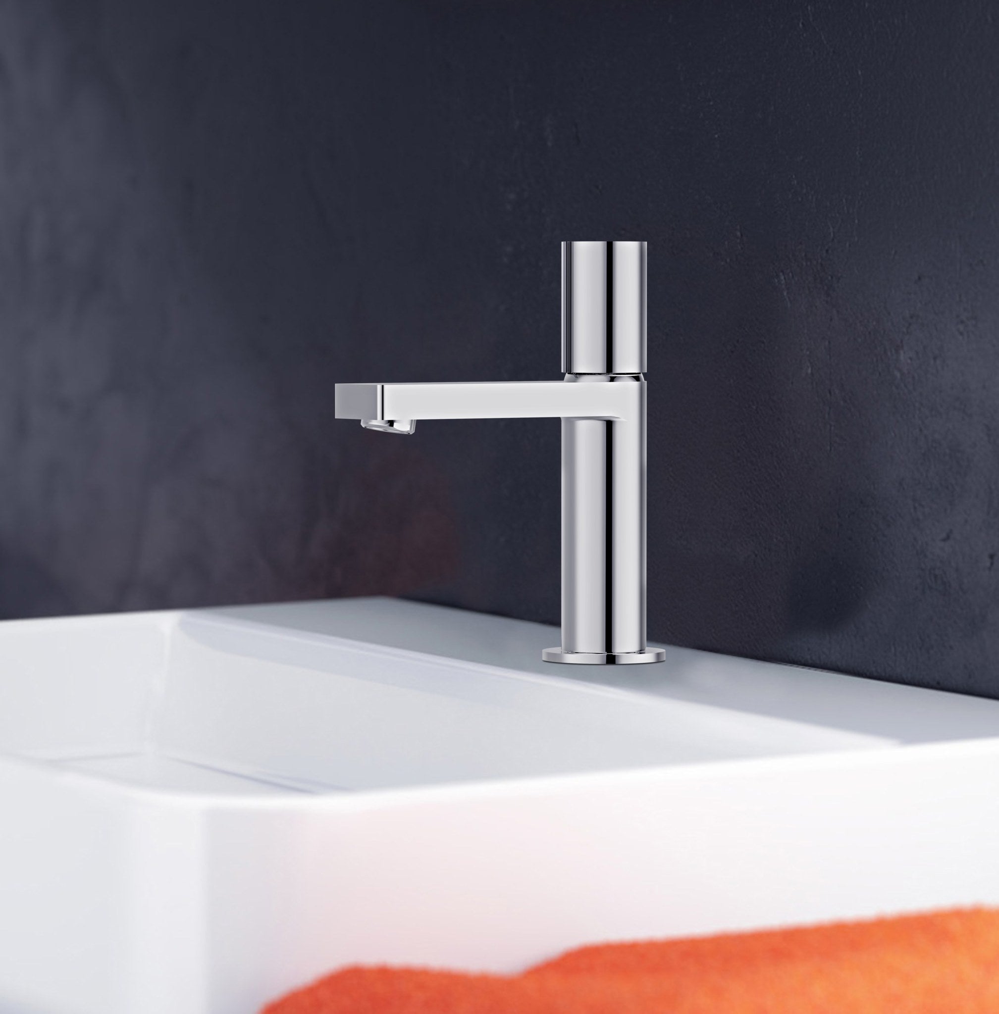 Aquamoon Barcelona Collection Single Lever Bathroom Vanity Faucet Chrome Finish Bath Trends USA