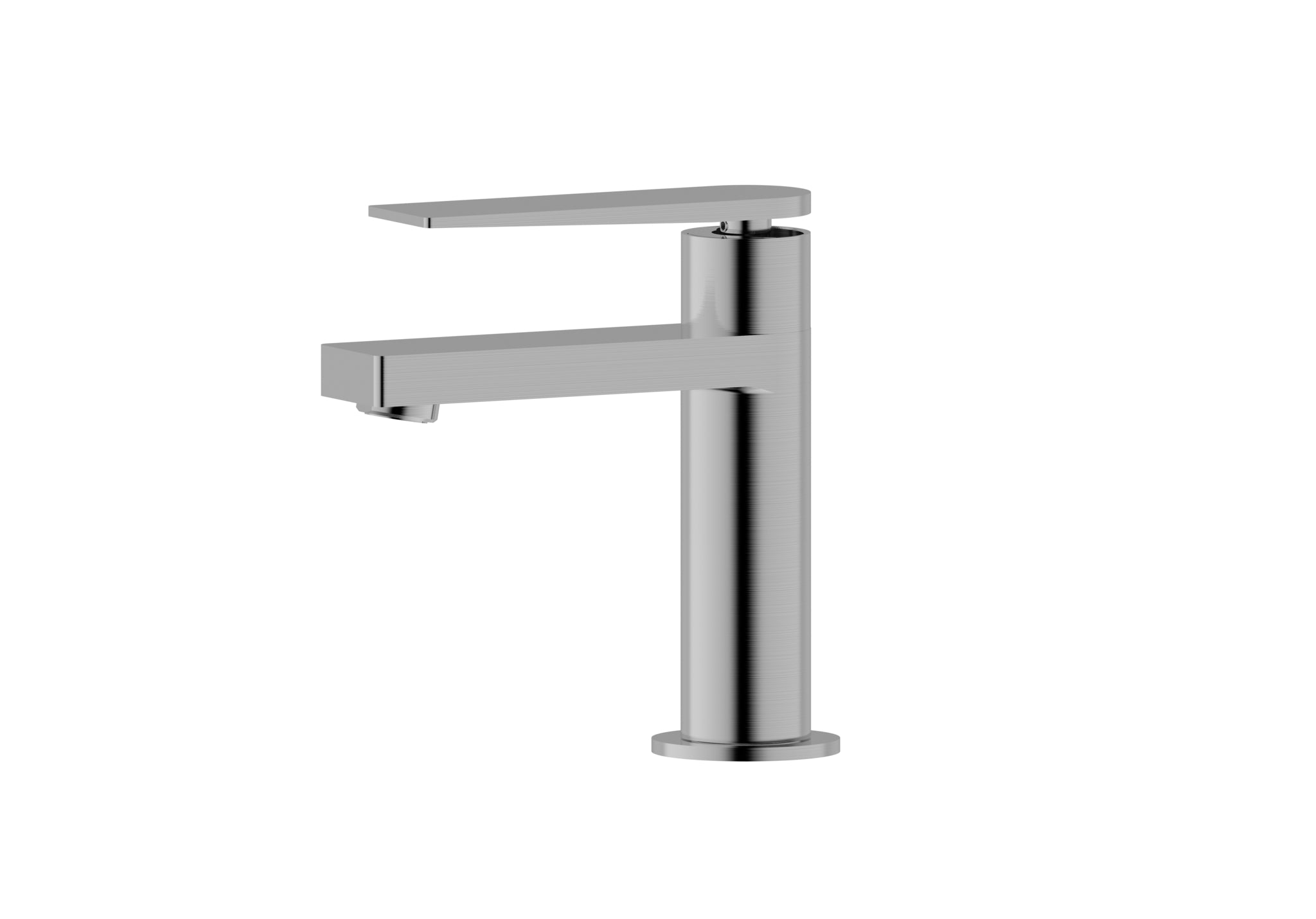 Aquamoon Havana Collection Single Lever Bathroom Vanity Faucet Brushed Nickel Finish