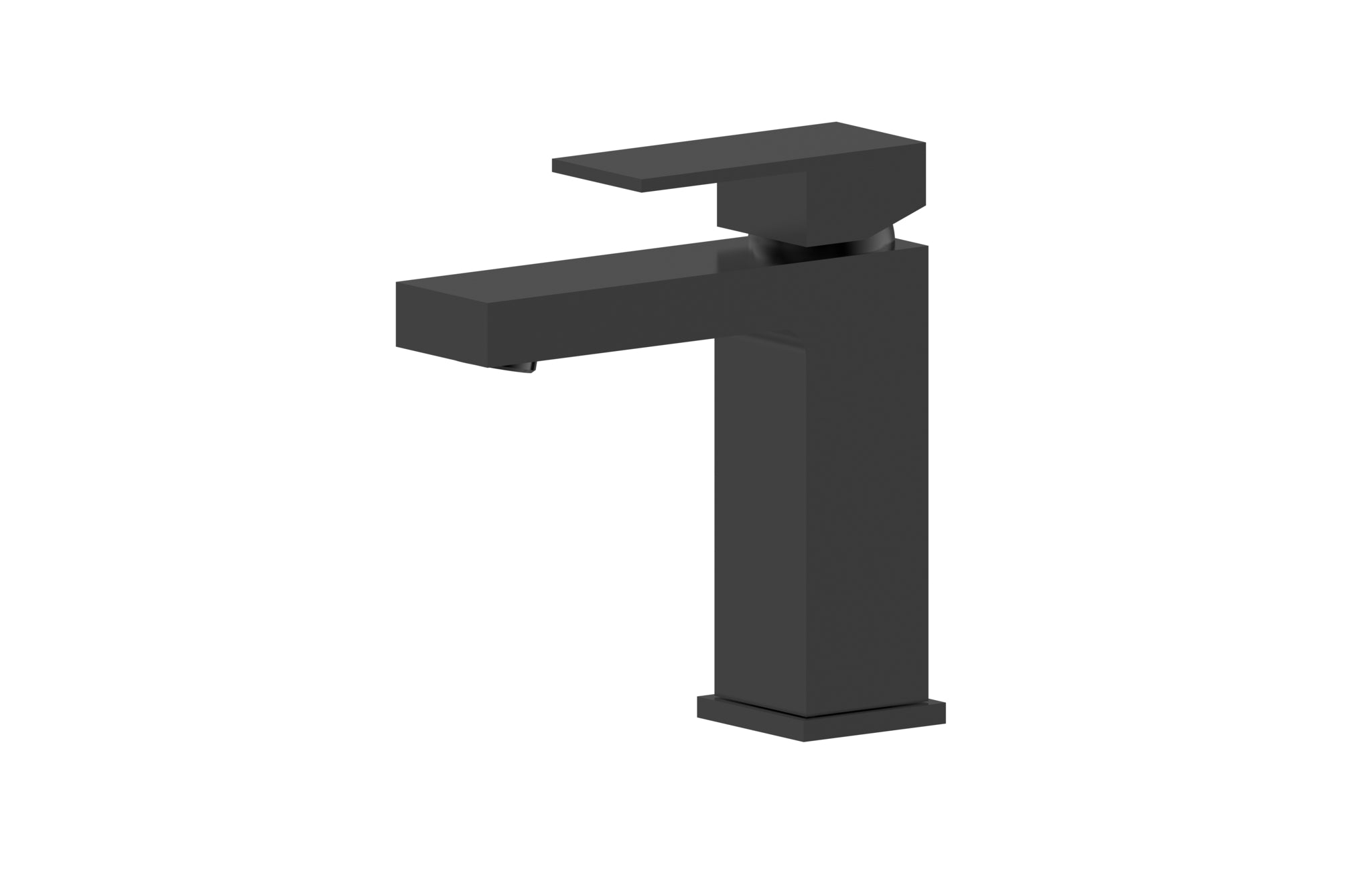 Aquamoon Milan Collection Single Lever Bathroom Vanity Faucet Matte Black Finish Bath Trends USA