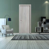 Contemporary NATURE ASH GREY Interior Door Slab  Solid Core Stripes Modern Door,  AshOak Pack 32 x 80 x 1 9/16)