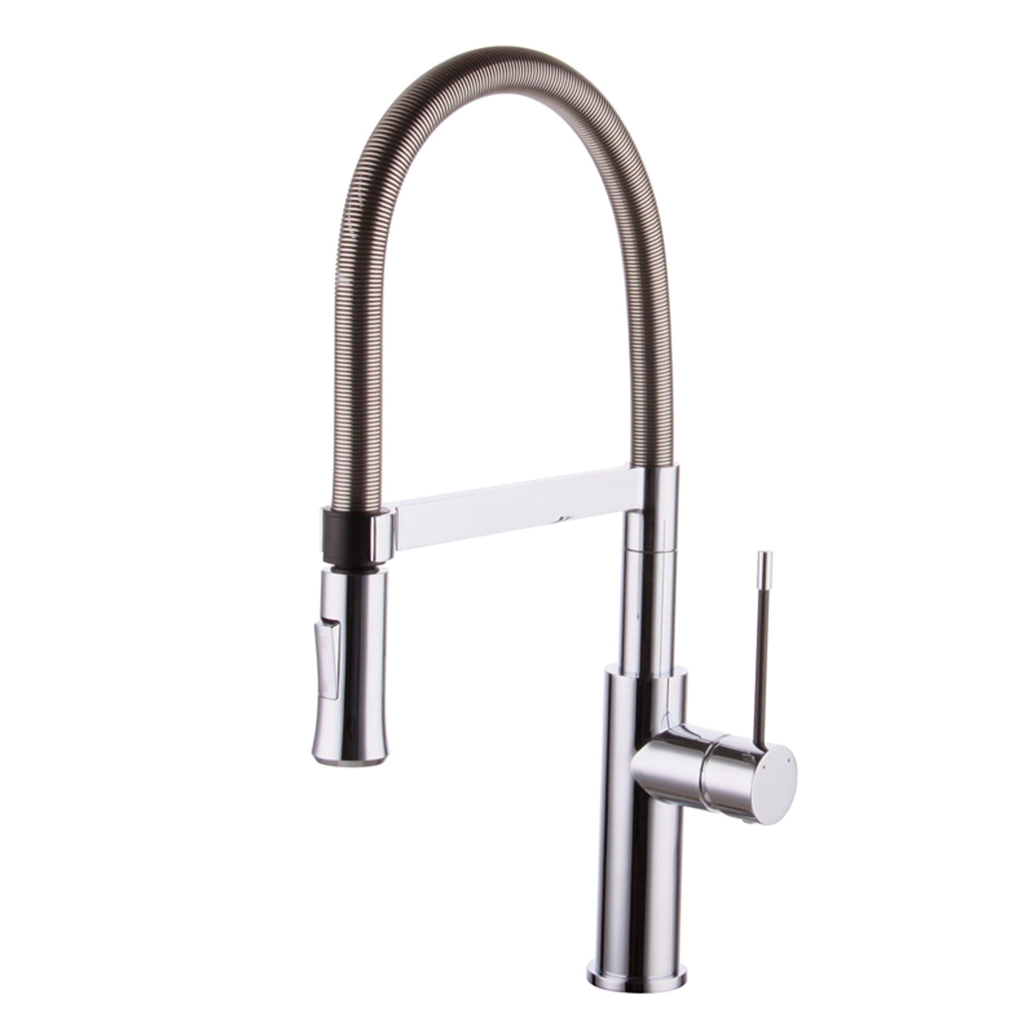 Aquamoon Atlas Single-Handle Kitchen Sink Faucet, Brushed Nickel Finish bathtrends_usa