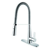 Aquamoon Cronos Single-Handle Kitchen Sink Faucet, Chrome Finish