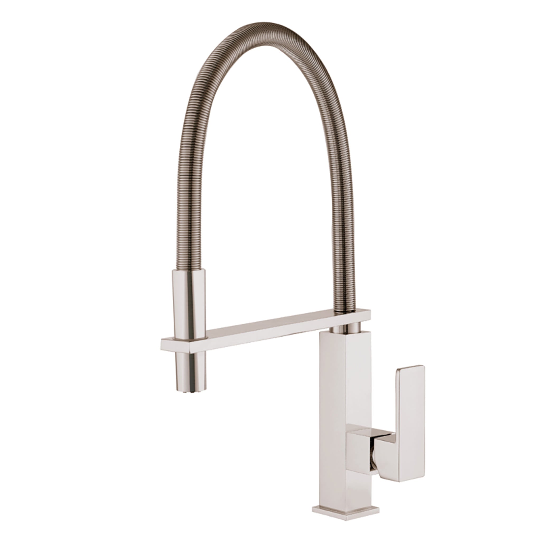 Aquamoon Milan Single-Handle Kitchen Sink Faucet, Brushed Nickel Finish bathtrends_usa