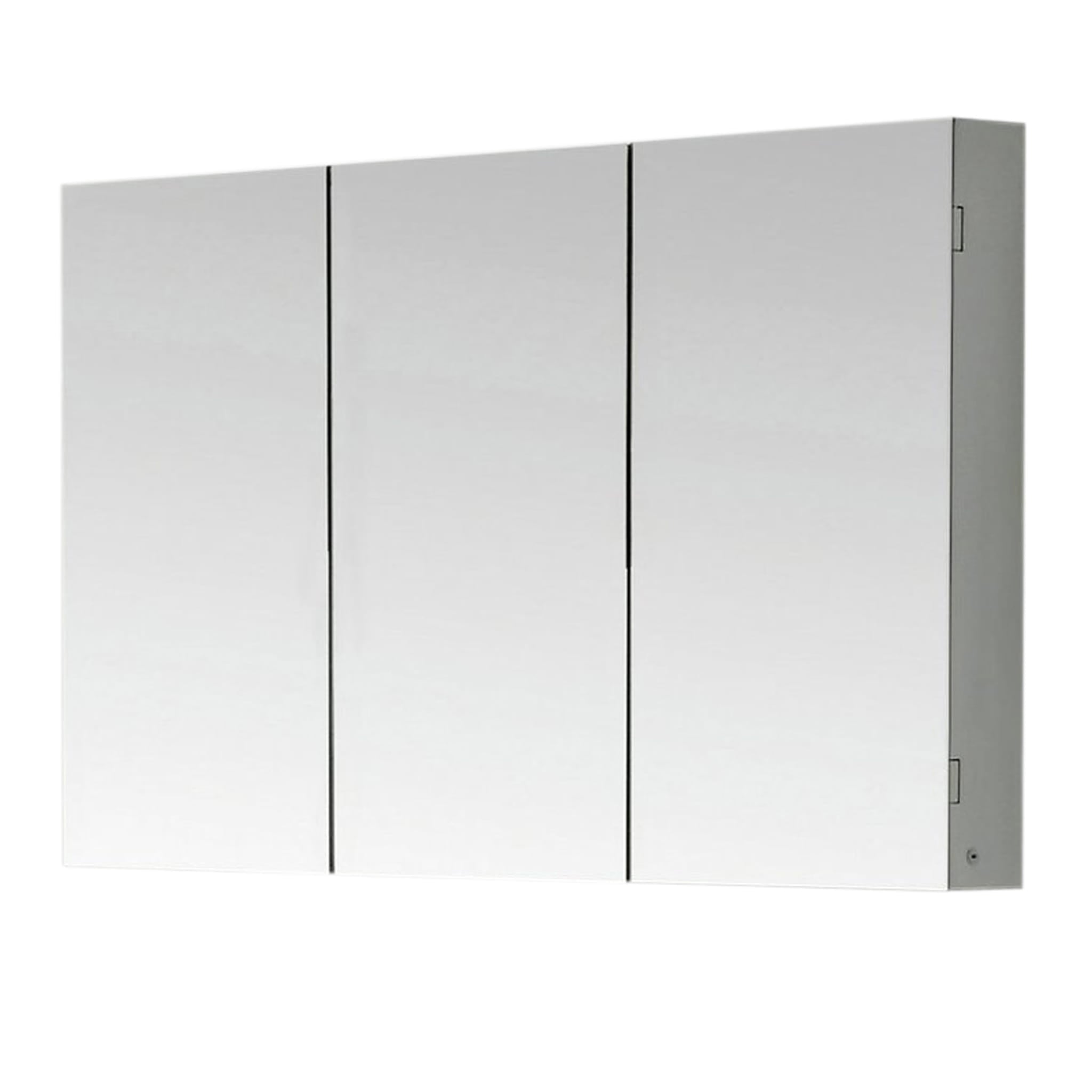 Aquamoon MM60 Frameless Plain 60" x26" Bathroom Medicine Cabinet Mirror Recess or Wall Mounted Installation bathtrends_usa