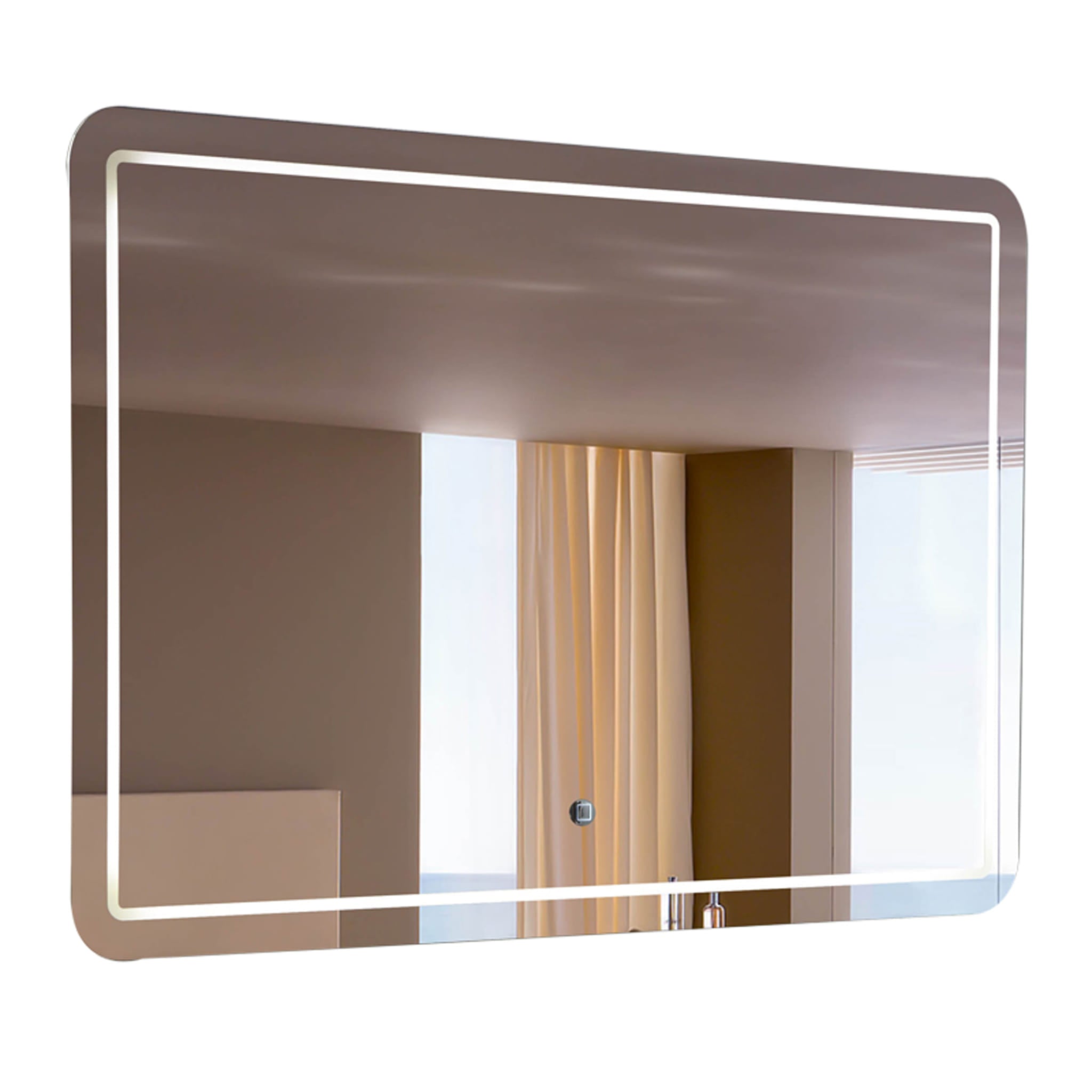 Aquamoon 1989 LED Bathroom Mirror 48" x 31" Wall Mounted Side Switch 6000K High Lumen bathtrends_usa